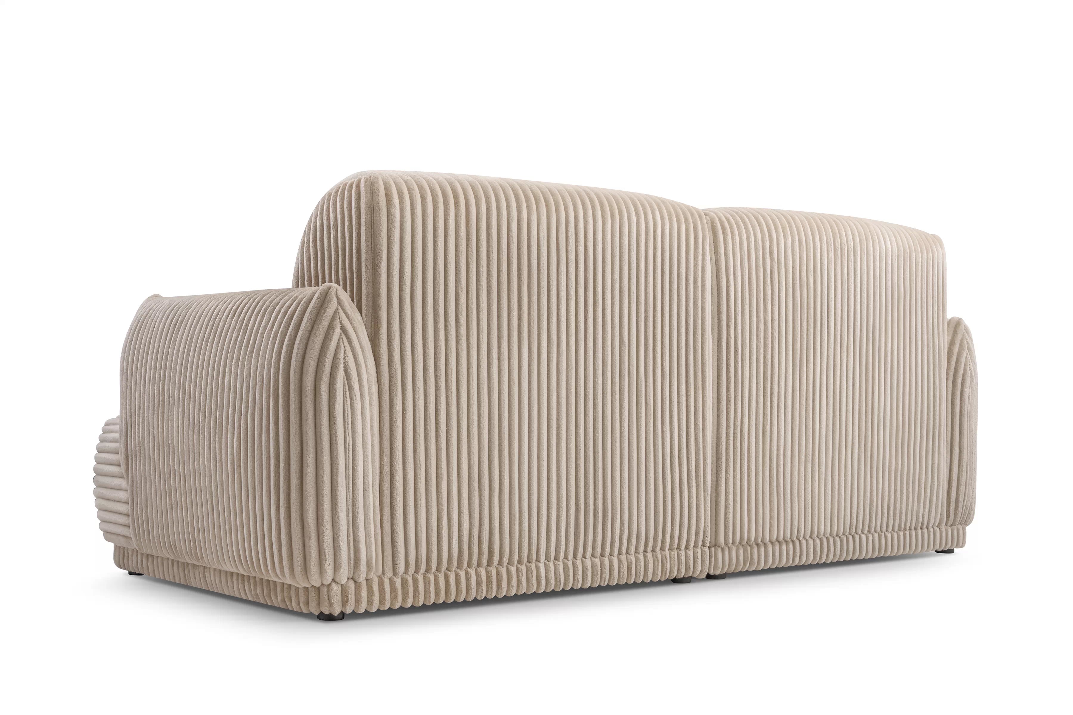 Pohovka Cubero do obývacího pokoje - béžový plyš Tilia 03 Pohovka Cubero pro obývacího pokoje - béžová plusz Tilia 03