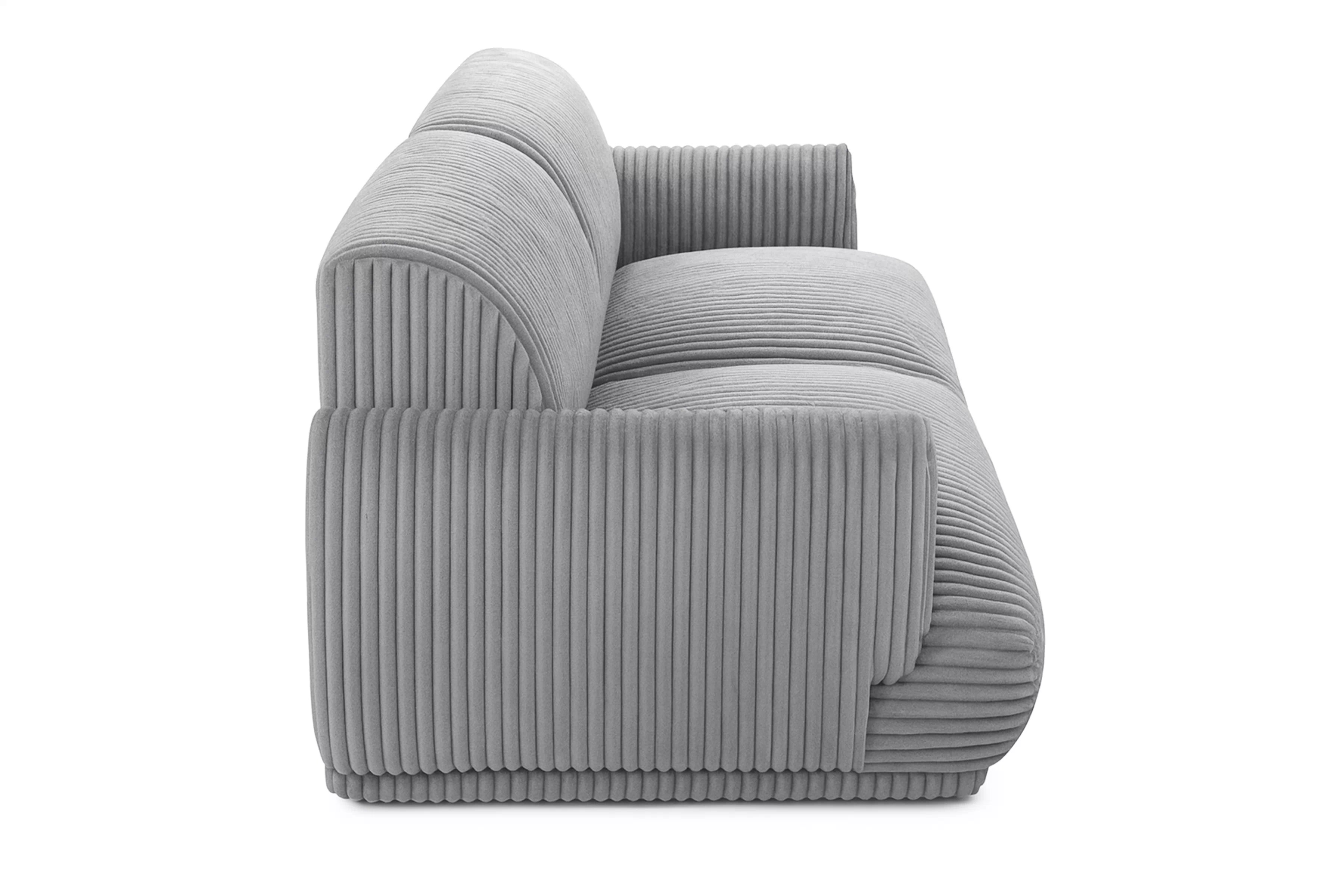 Pohovka Cubero - sivý plyš Tilia 90 Pohovka Cubero do obývacej izby - šedý plusz Tilia 90