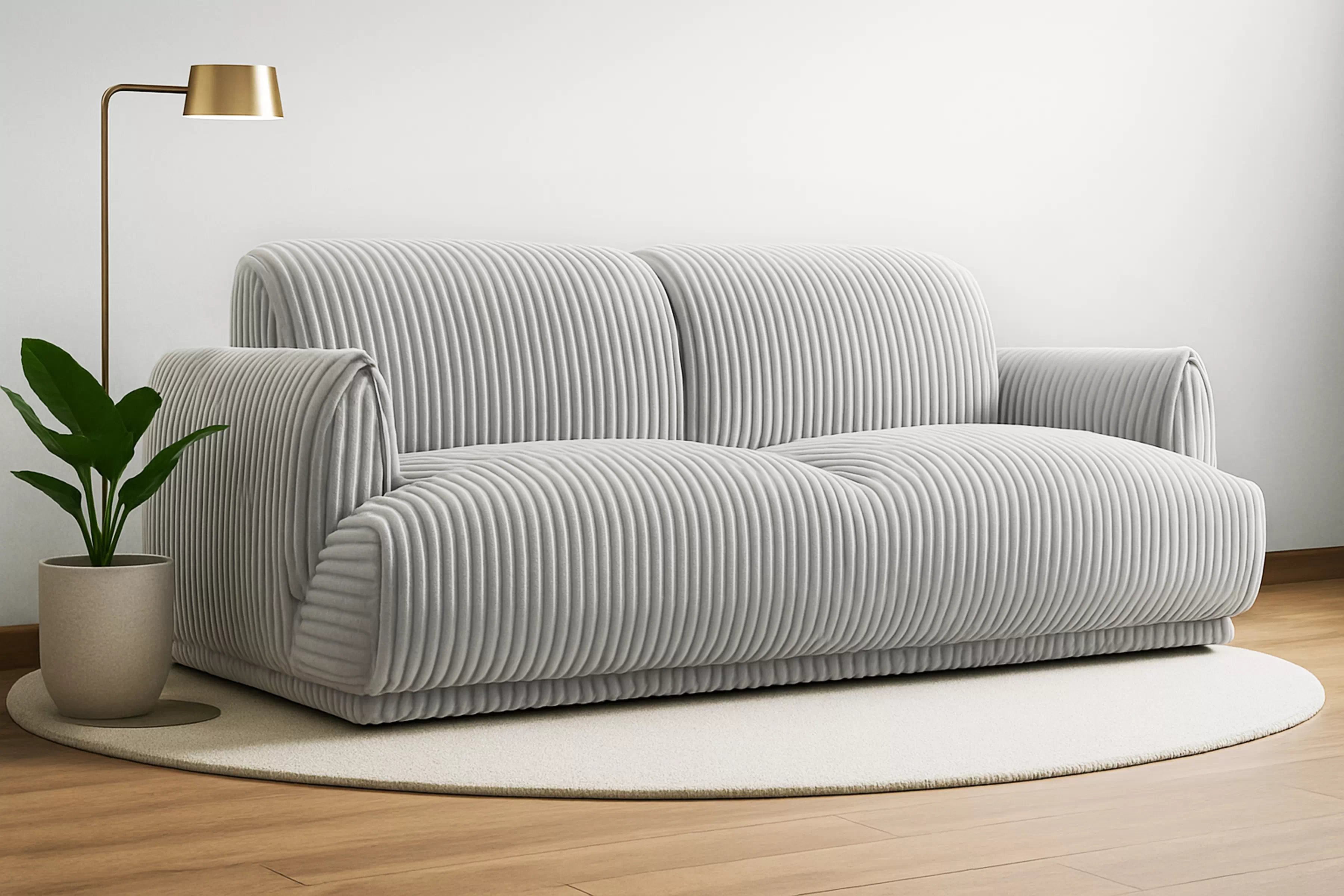 Pohovka Cubero - sivý plyš Tilia 90 Pohovka Cubero do obývacej izby - šedý plusz Tilia 90