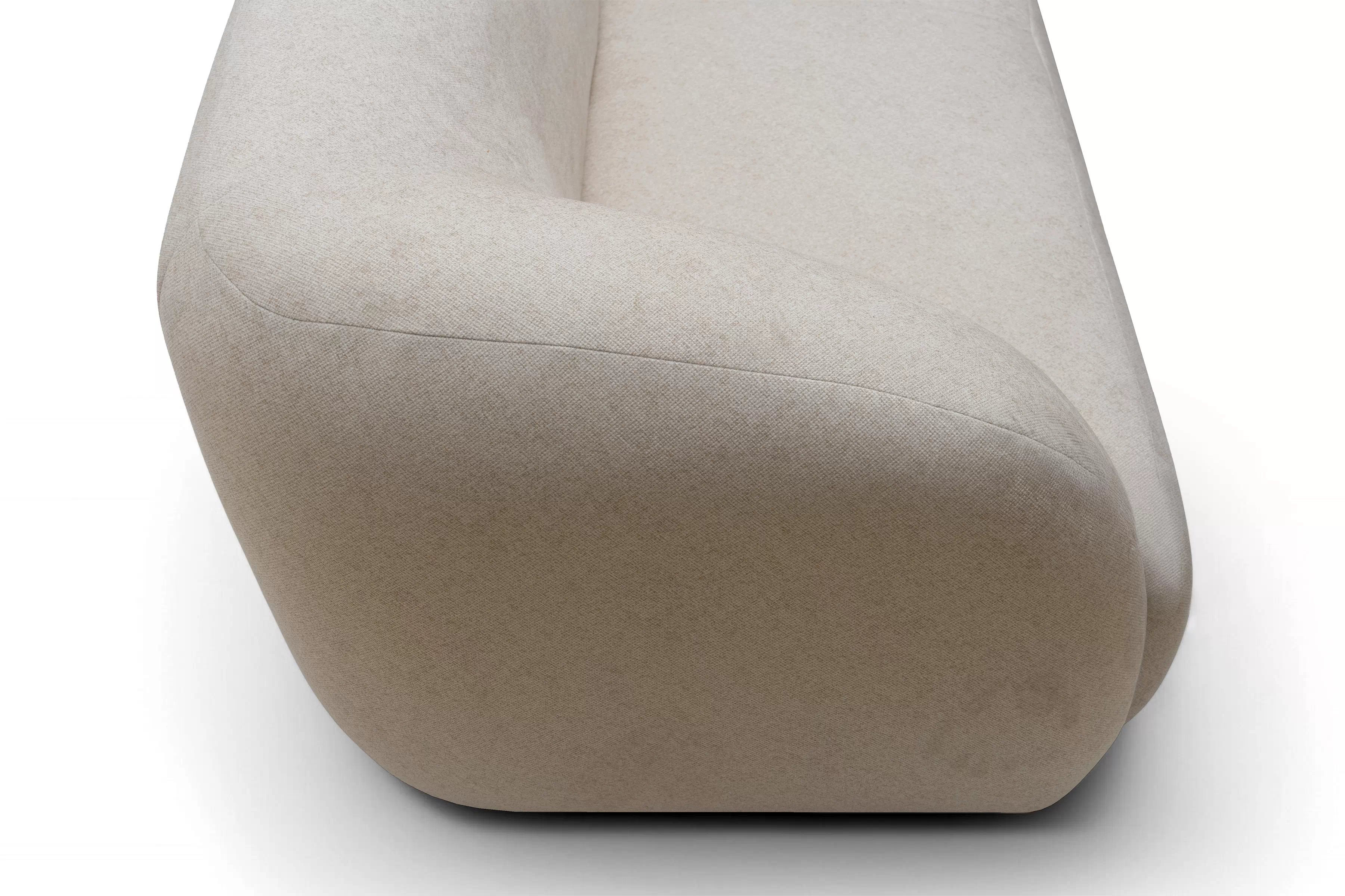 Pohovka Dalin III - béžová pletená látka Ado 1601 Halva Pohovka do obývacej izby Dalin III  - Béžová plecionka Ado 1601 Halva