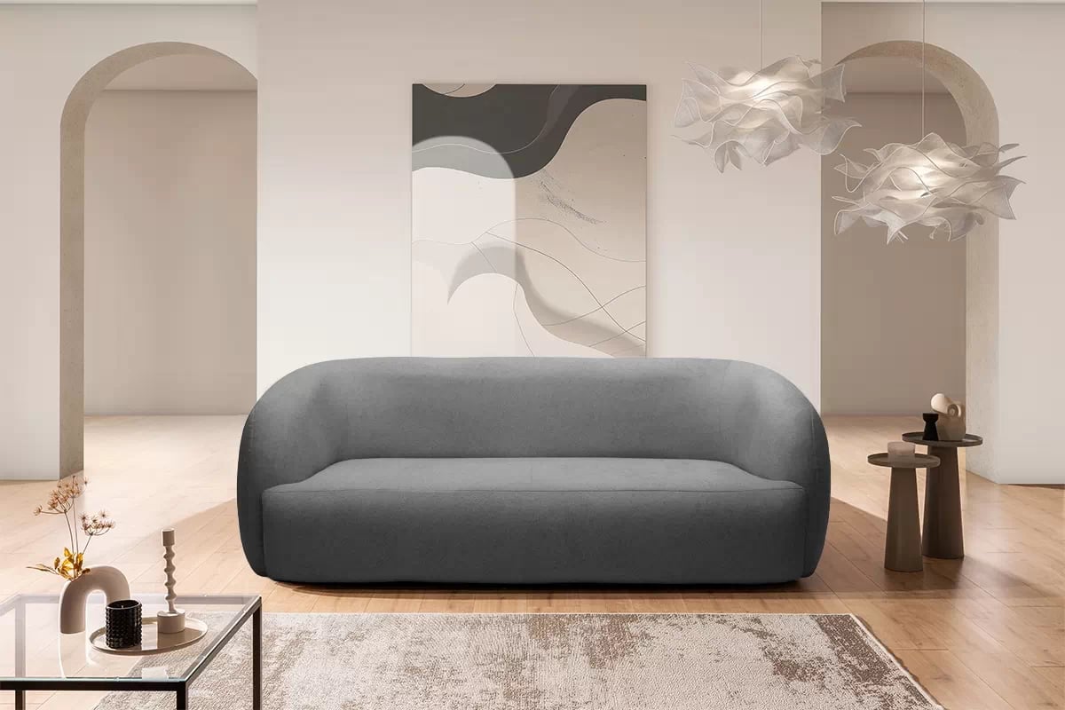 Pohovka Dalin III - šedá tkanina Ado 1614 Pohovka pro obývacího pokoje Dalin III - šedá plecionka Ado 1617