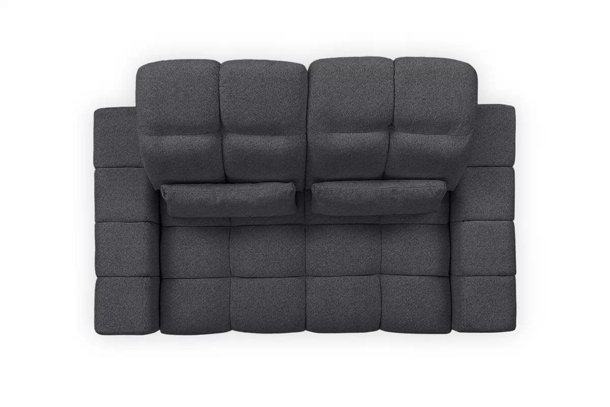 Dvojmiestna elektrická pohovka Magnelio II - sivá bouclé Raven 16 Pohovka pre 2 osoby s elektricky výsuvným sedákem Magnelio II - šedá boucla Raven 16