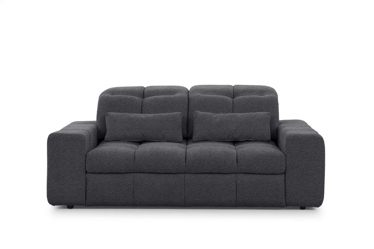 Dvojmiestna elektrická pohovka Magnelio II - sivá bouclé Raven 16 Pohovka pre 2 osoby s elektricky výsuvným sedákem Magnelio II - šedá boucla Raven 16