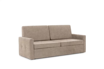 Sofa Elegantia 160 na polohovateľný mechanizmus - béžový zamat ľahkočistiteľný Zetta 292
