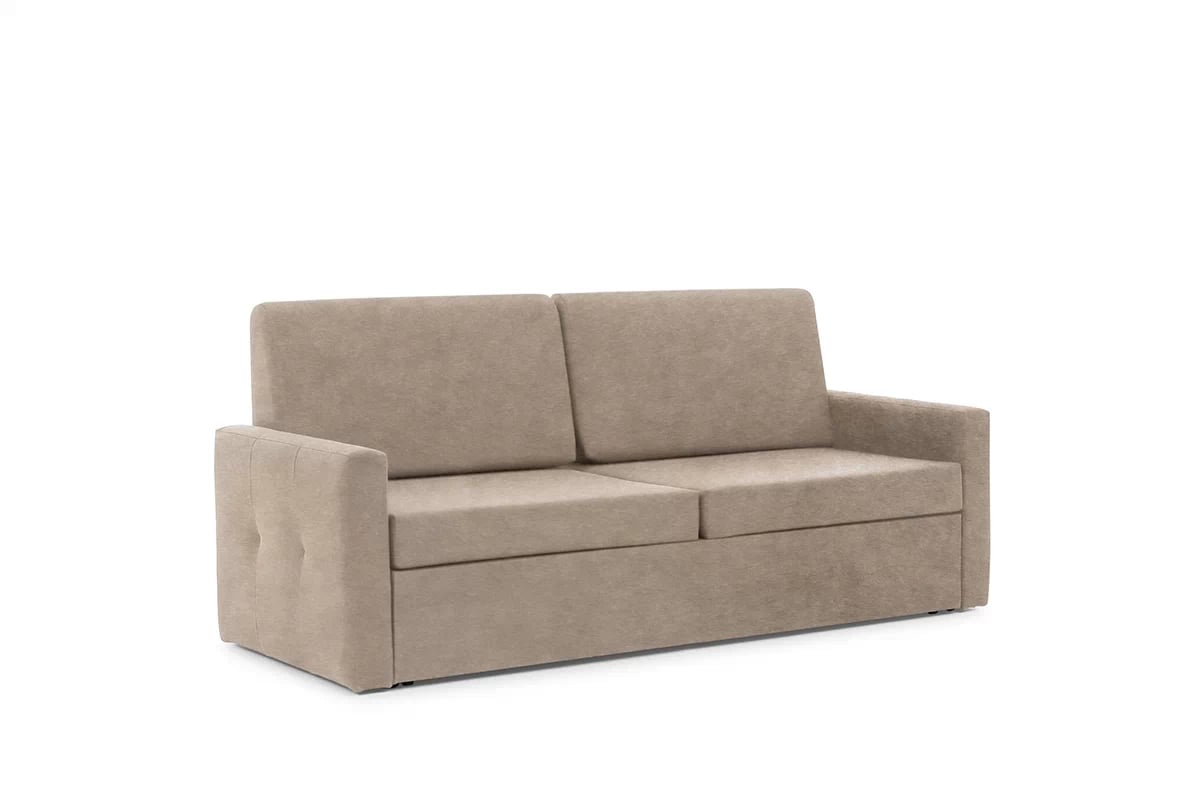 Sofa Elegantia 160 na polohovateľný mechanizmus - béžový zamat ľahkočistiteľný Zetta 292 Pohovka Elegantia 160 do polkotapczanu - béžový zamat ľahkočistiaci Zetta 292