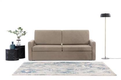 Sofa Elegantia 160 na polohovateľný mechanizmus - béžový zamat ľahkočistiteľný Zetta 292 Pohovka Elegantia 160 do polkotapczanu - béžový zamat ľahkočistiaci Zetta 292