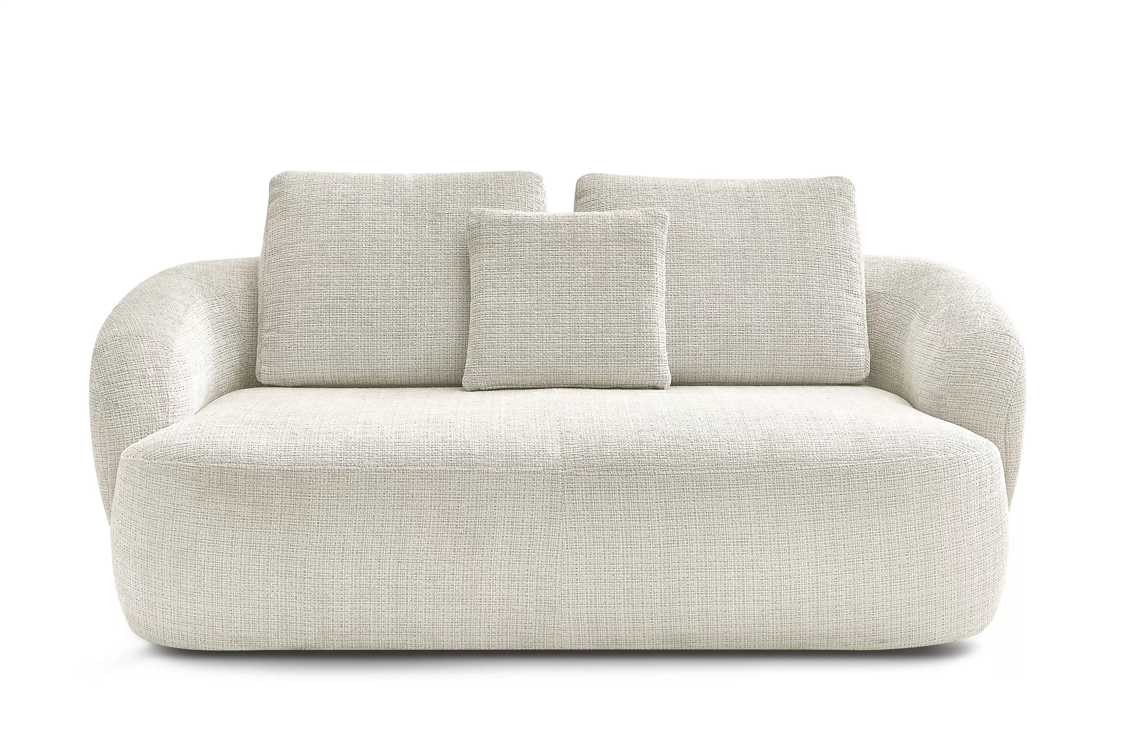 Dvojmiestna pohovka Finezal - béžový šenil Cremona 02 Pohovka Finezal pre 2 osoby - Cremona 02