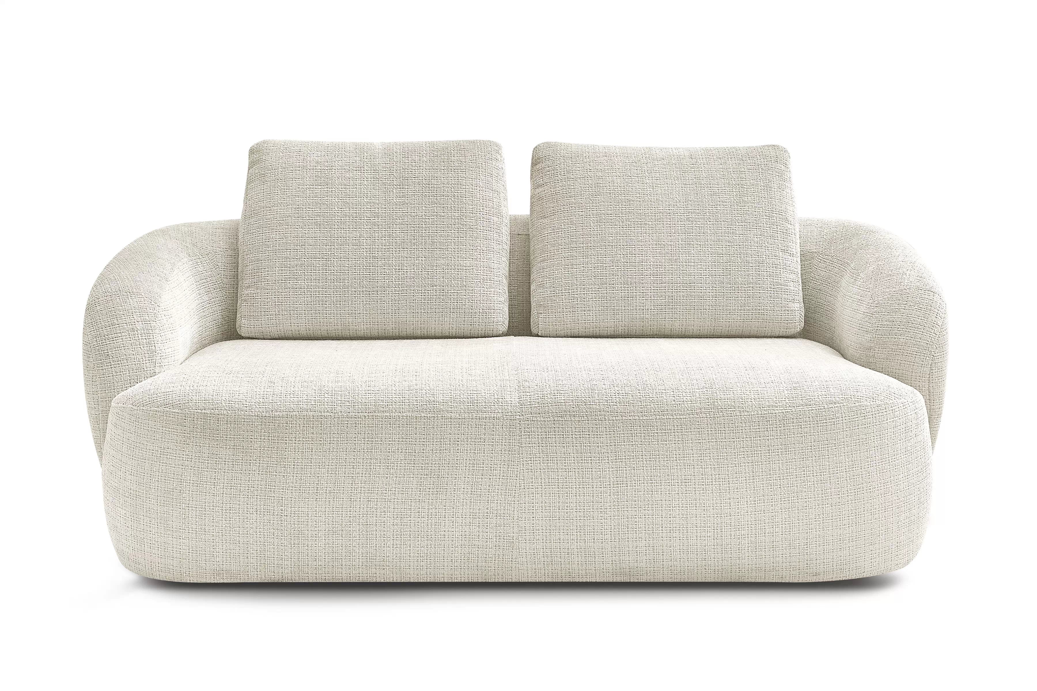 Dvojmiestna pohovka Finezal - béžový šenil Cremona 02 Pohovka Finezal pre 2 osoby - Cremona 02