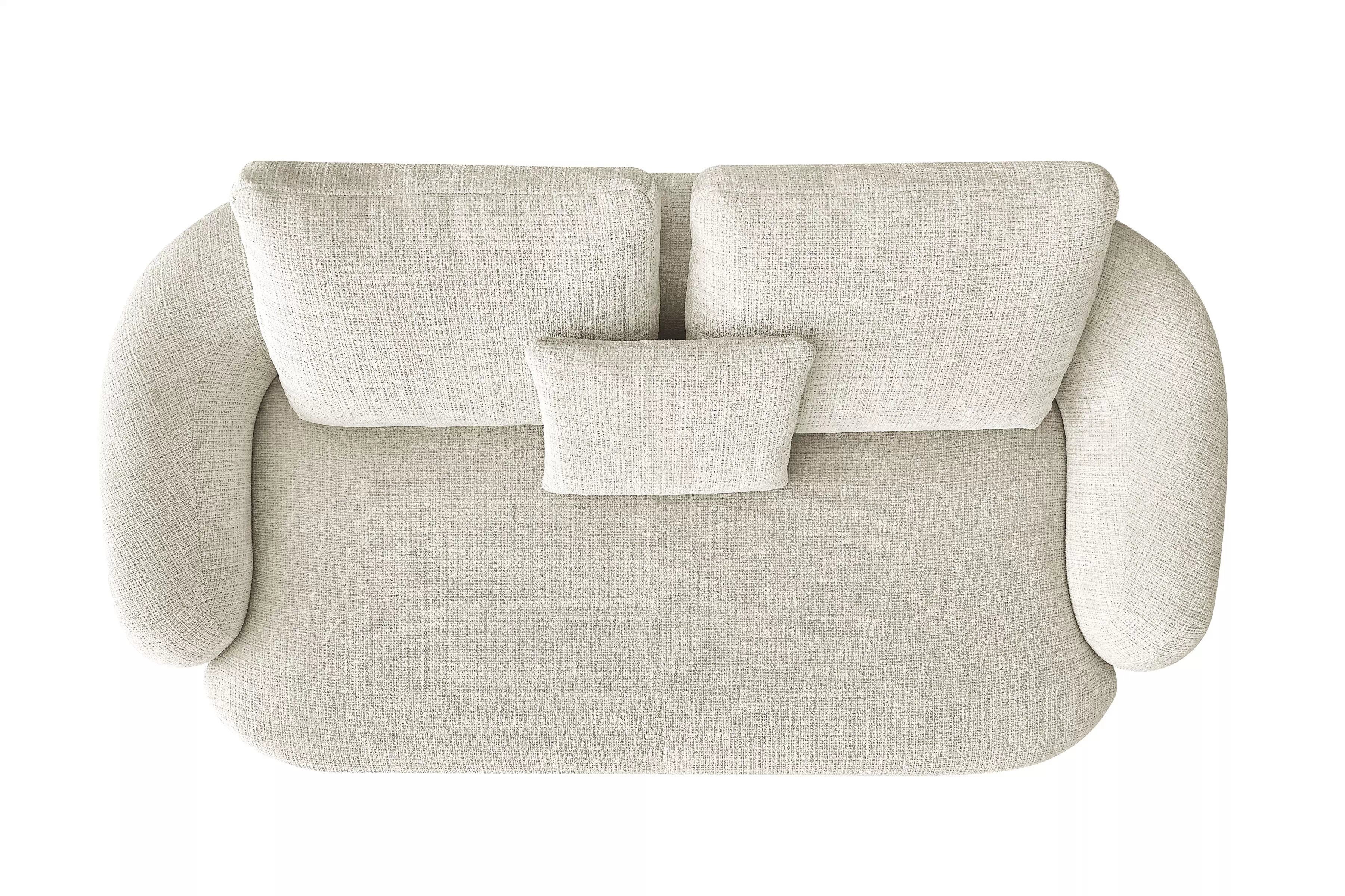 Dvojmiestna pohovka Finezal - béžový šenil Cremona 02 Pohovka Finezal pre 2 osoby - Cremona 02