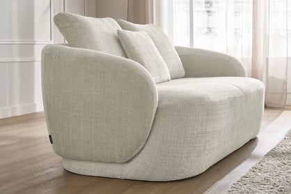 Dvojmiestna pohovka Finezal - béžový šenil Cremona 02 Pohovka Finezal pre 2 osoby - Cremona 02