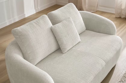 Dvojmiestna pohovka Finezal - béžový šenil Cremona 02 Pohovka Finezal pre 2 osoby - Cremona 02