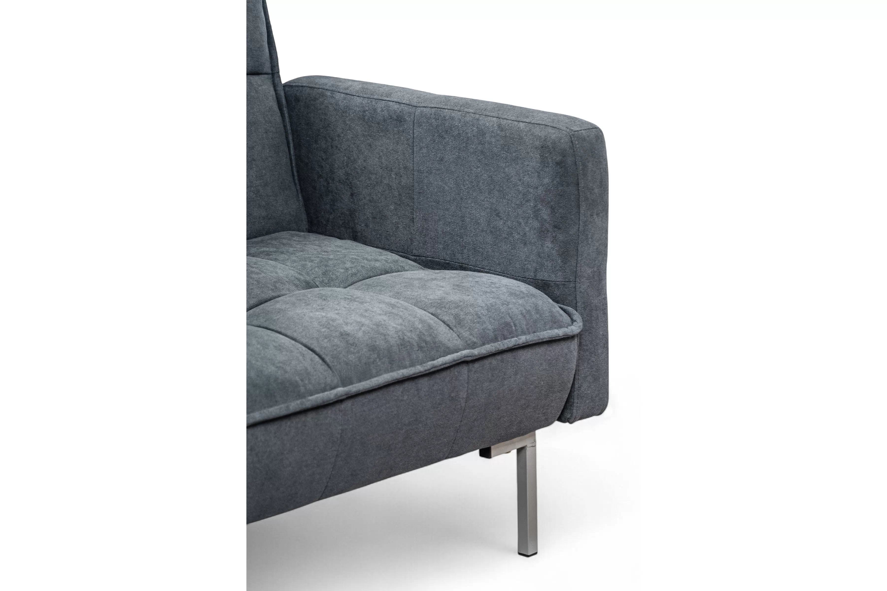 Rozkladacia trojpohovka Kitalio - sivá Pohovka Kitalio s funkciou spánku - popol