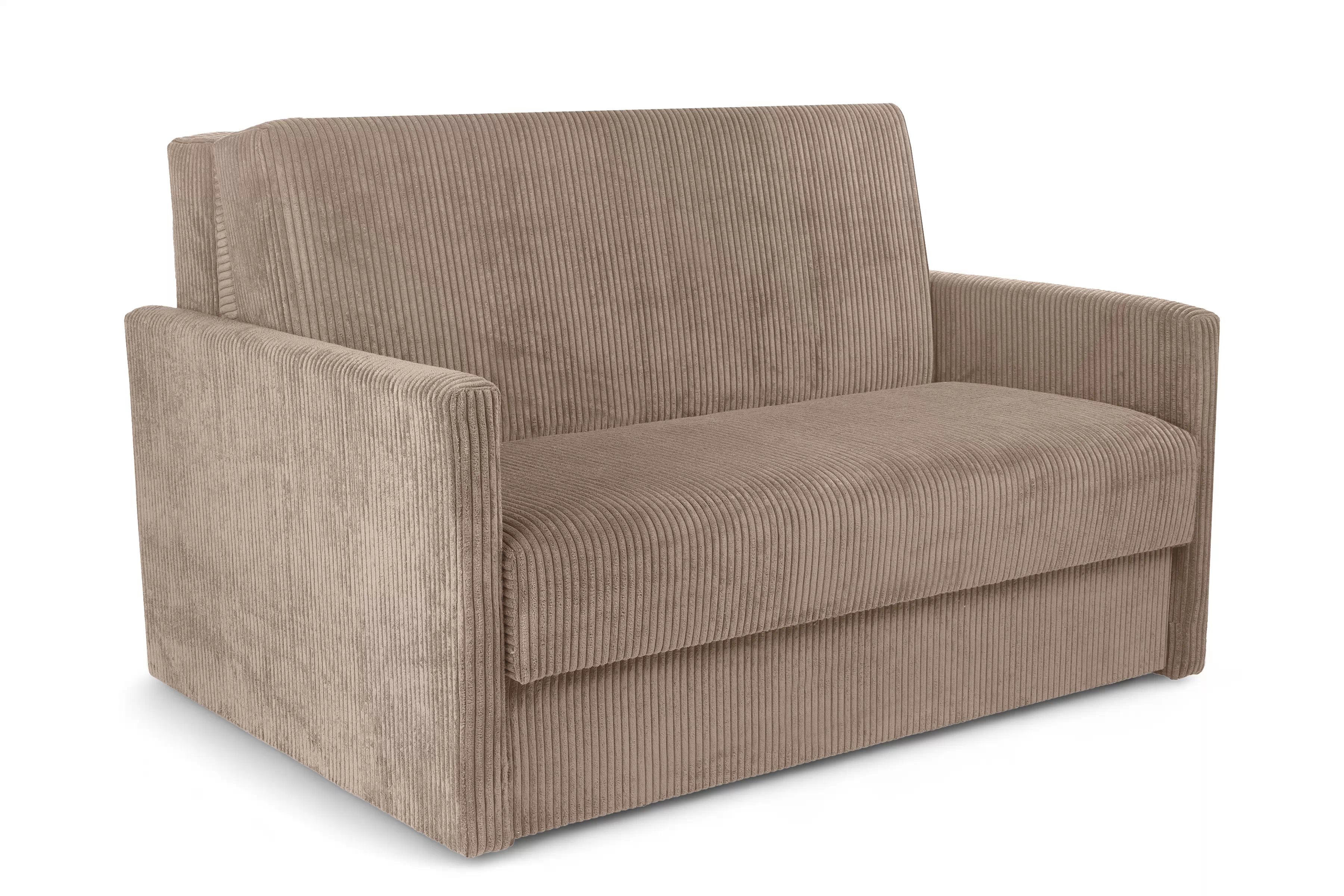 Rozkládací pohovka Jolka 120 - béžový manšestr Lincoln 17 Pohovka rozkladana Amerykanka Jolka 120 - béžová manšestr Lincoln 17