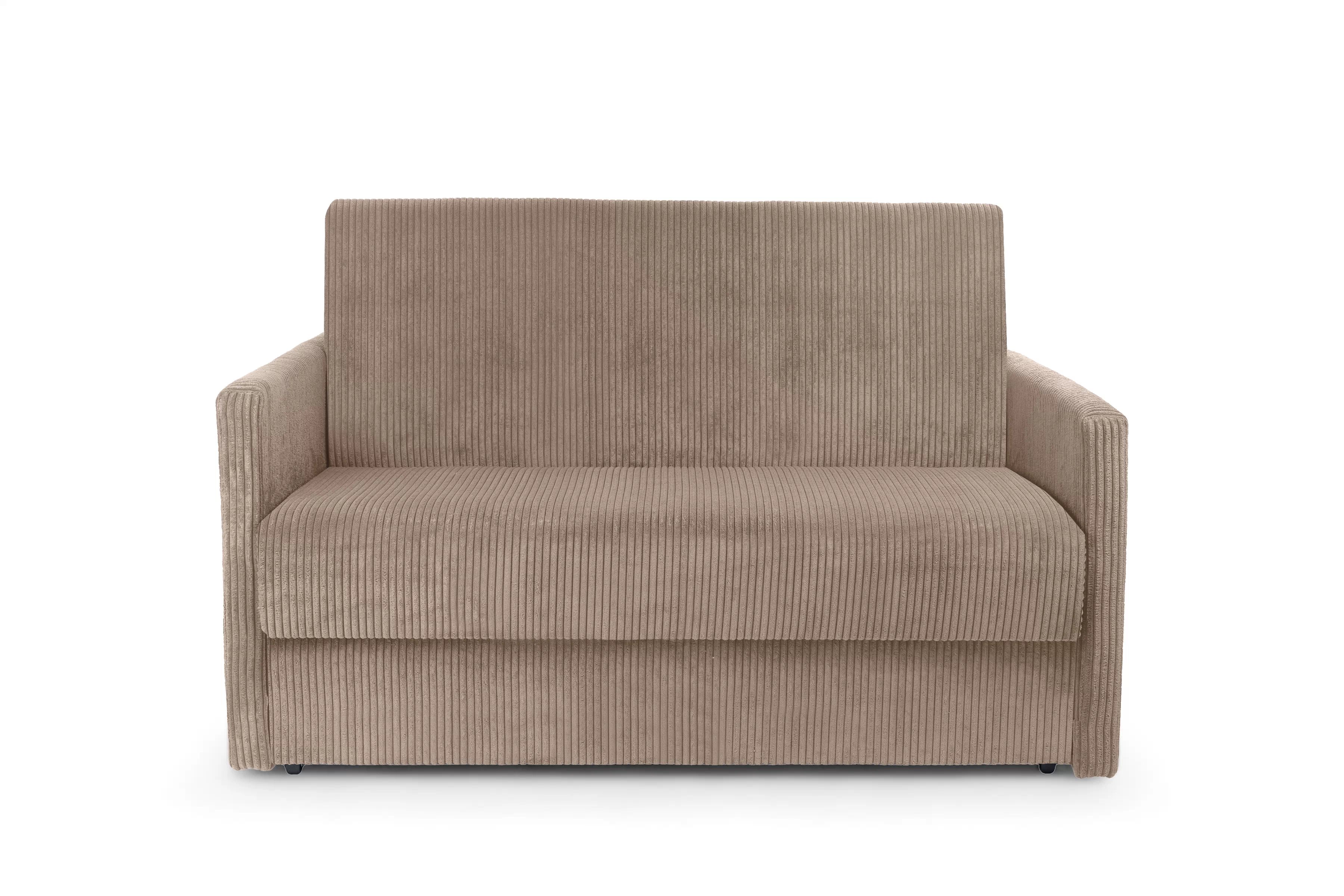 Rozkládací pohovka Jolka 120 - béžový manšestr Lincoln 17 Pohovka rozkladana Amerykanka Jolka 120 - béžová manšestr Lincoln 17