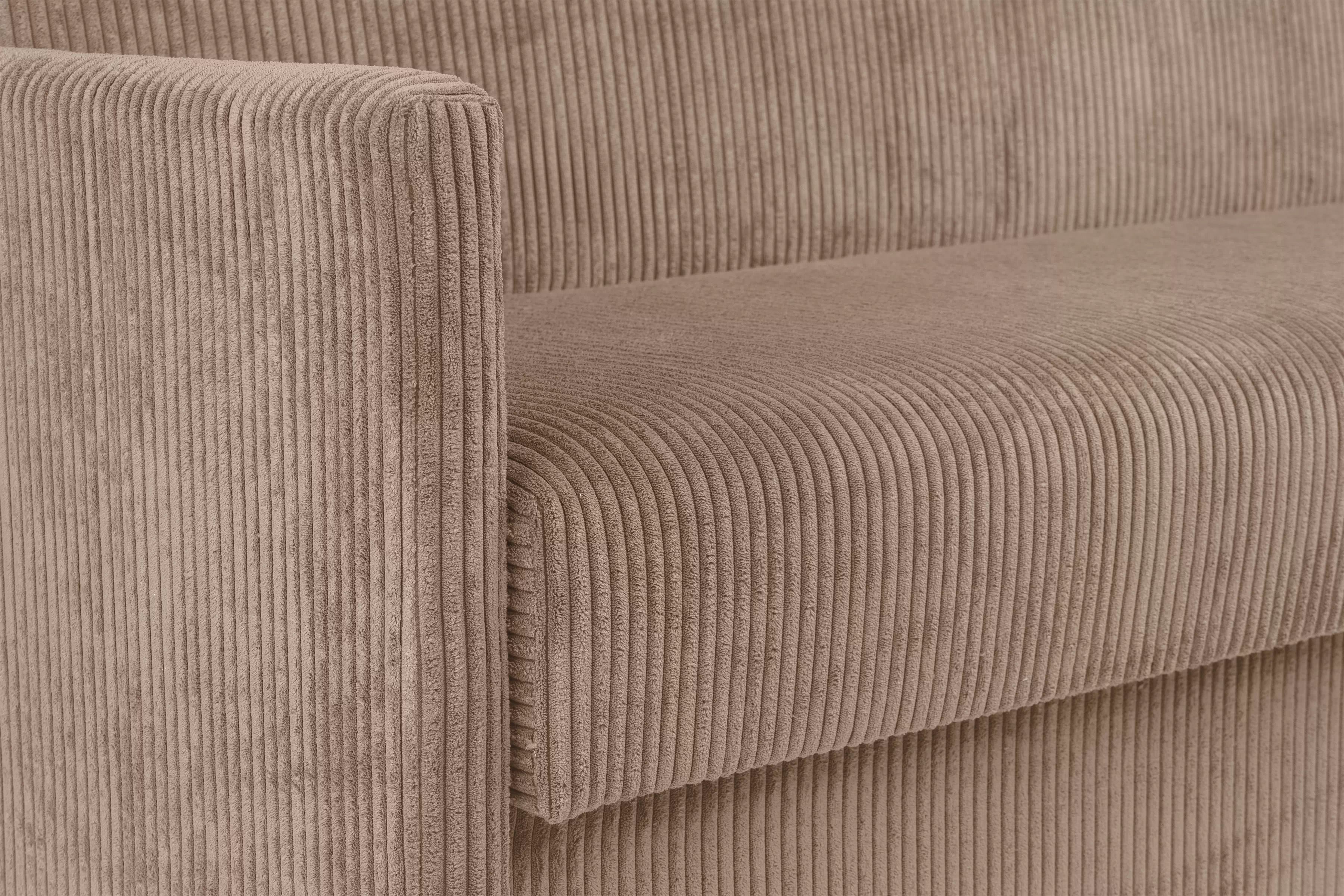 Rozkládací pohovka Jolka 120 - béžový manšestr Lincoln 17 Pohovka rozkladana Amerykanka Jolka 120 - béžová manšestr Lincoln 17