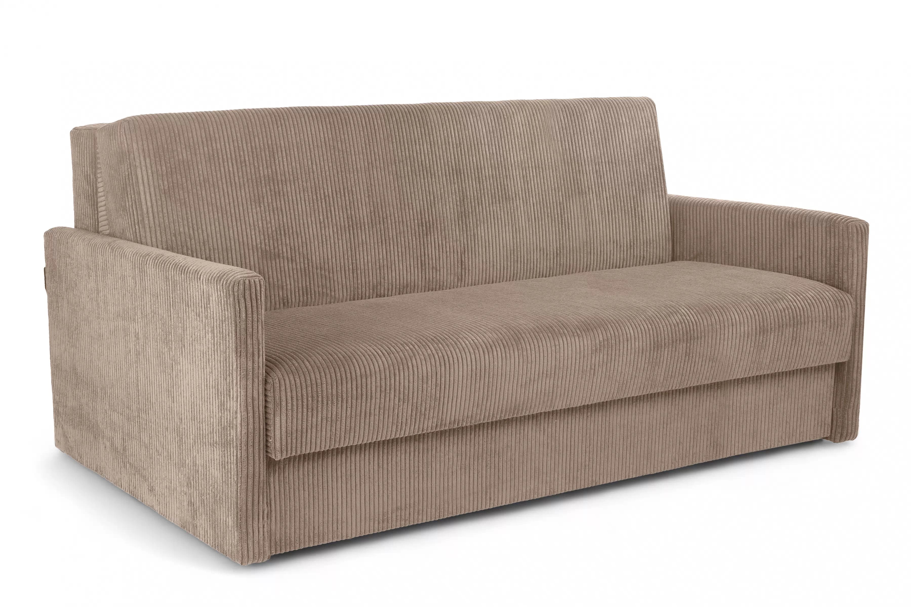 Rozkládací pohovka Jolka 155 - béžový manšestr Lincoln 17 Pohovka rozkladana Amerykanka Jolka 155 - béžová manšestr Lincoln 17