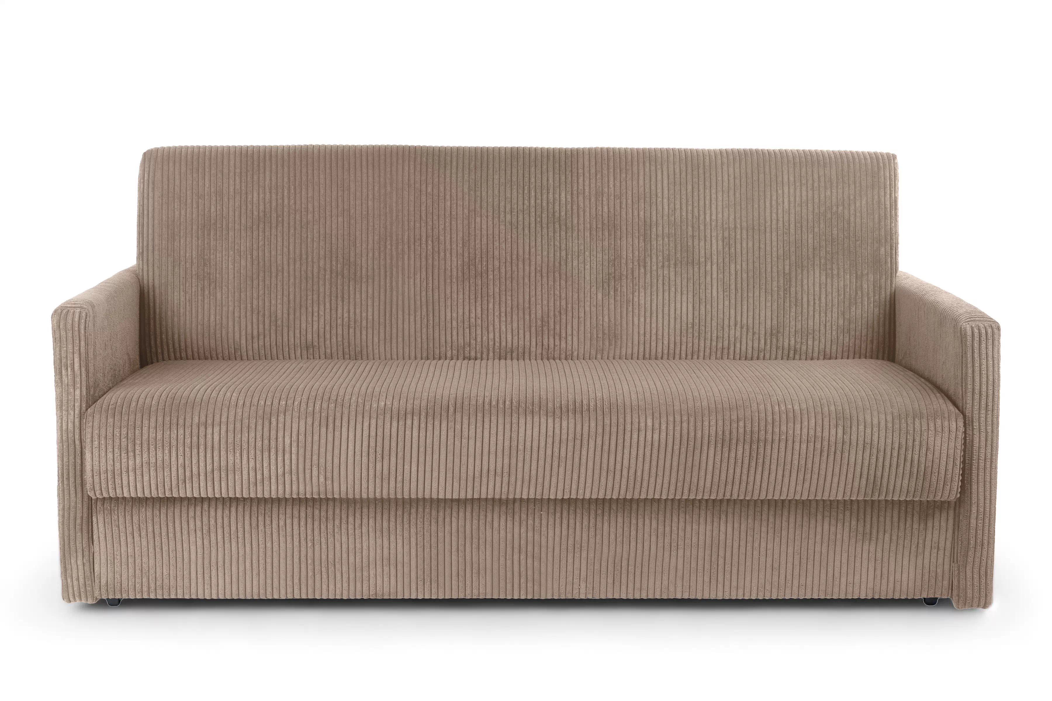 Rozkládací pohovka Jolka 155 - béžový manšestr Lincoln 17 Pohovka rozkladana Amerykanka Jolka 155 - béžová manšestr Lincoln 17