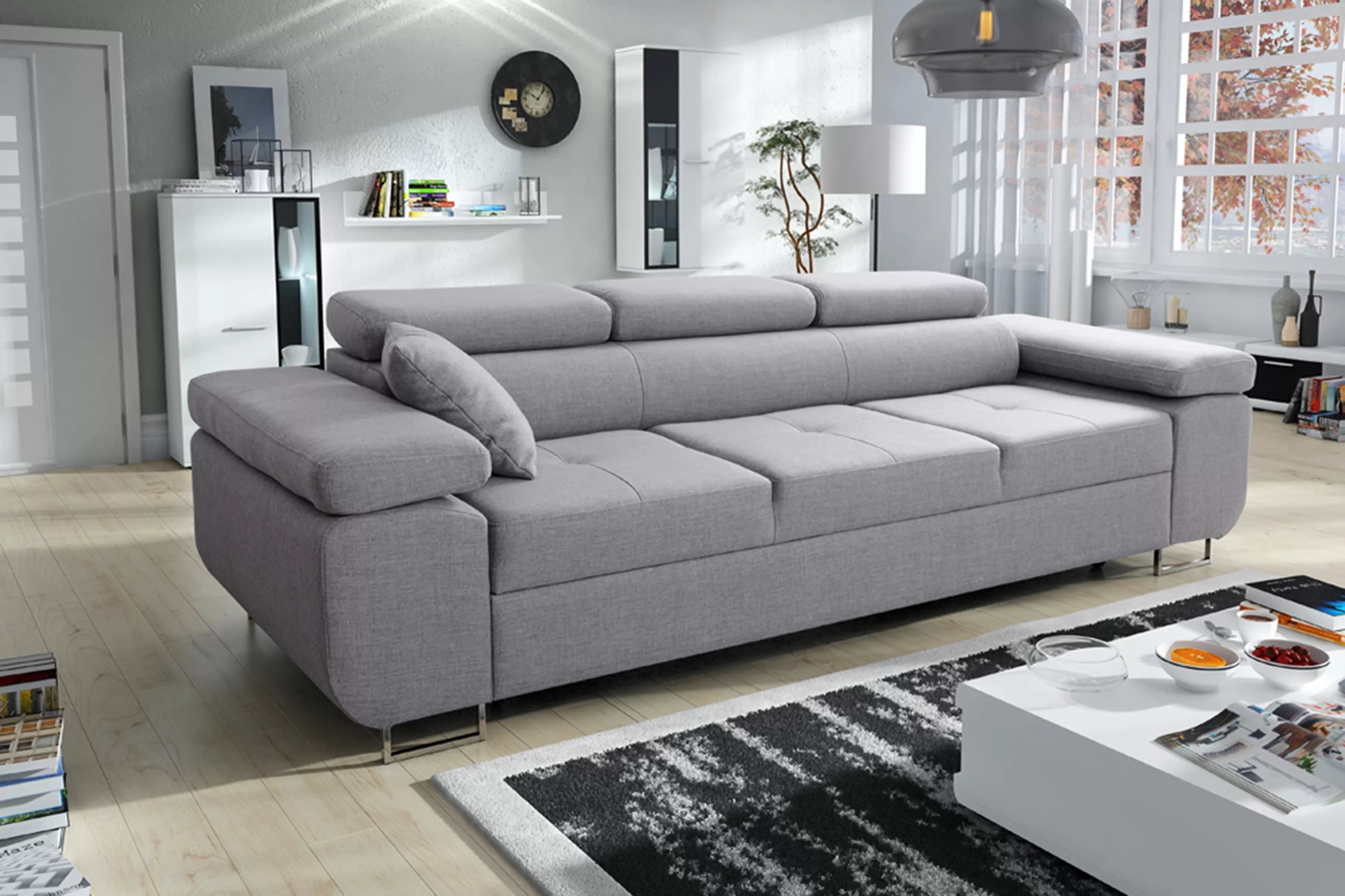 Rozkládací pohovka Annabelle - chromované nožky Pohovka rozkladana do obývacího pokoje Annabelle