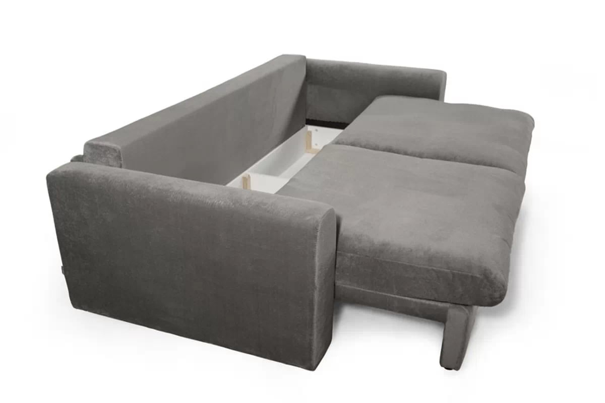 Rozkládací pohovka Sofia Mini - šedý samet Sorriso 3 Pohovka rozkladana do obývacího pokoje Sofia Mini - šedý plusz Sorriso 3