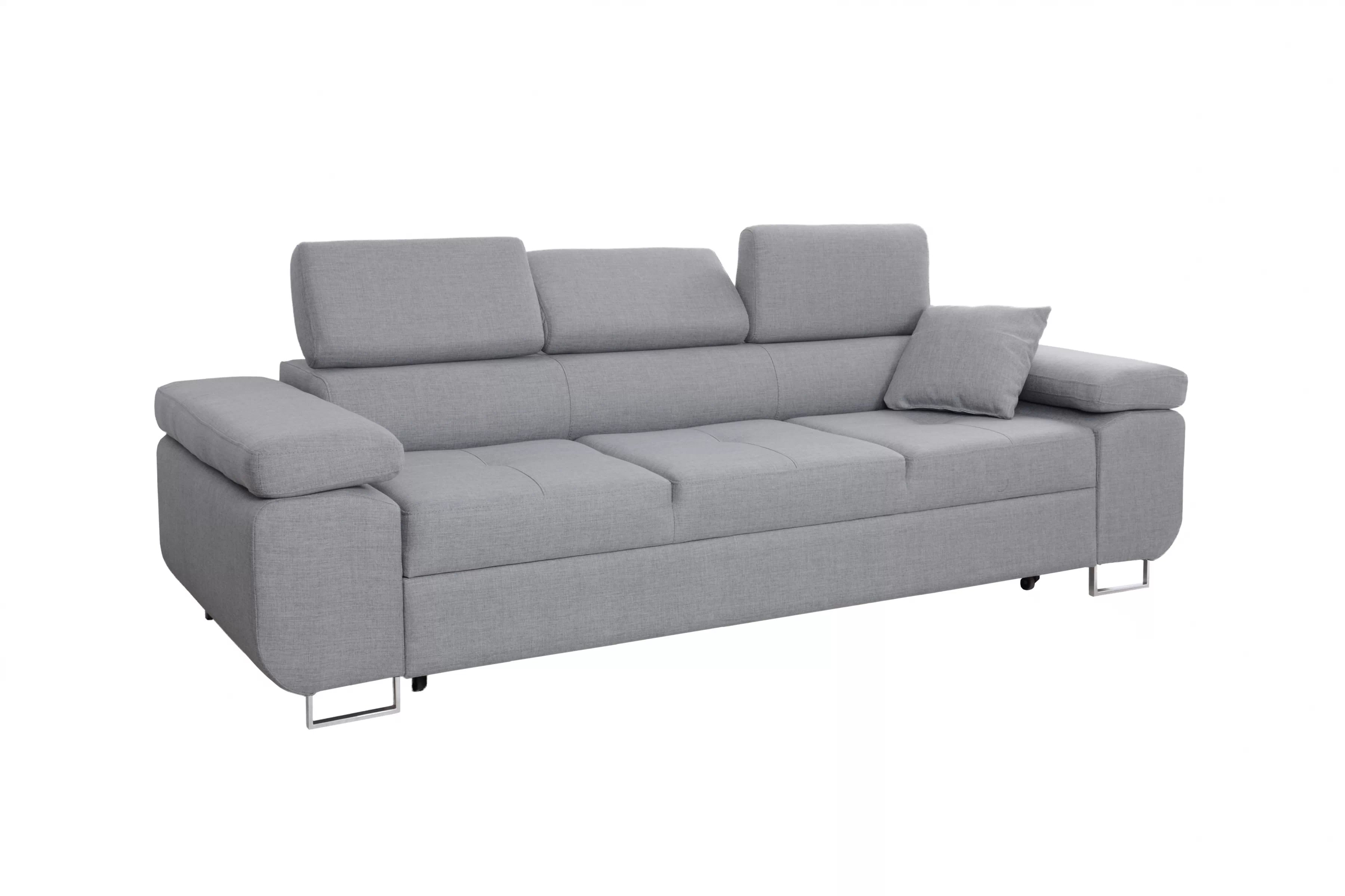 Moderná trojpohovka Annabelle II - chrómové nožičky Pohovka trojmiestna Annabelle II s funkciou spánku