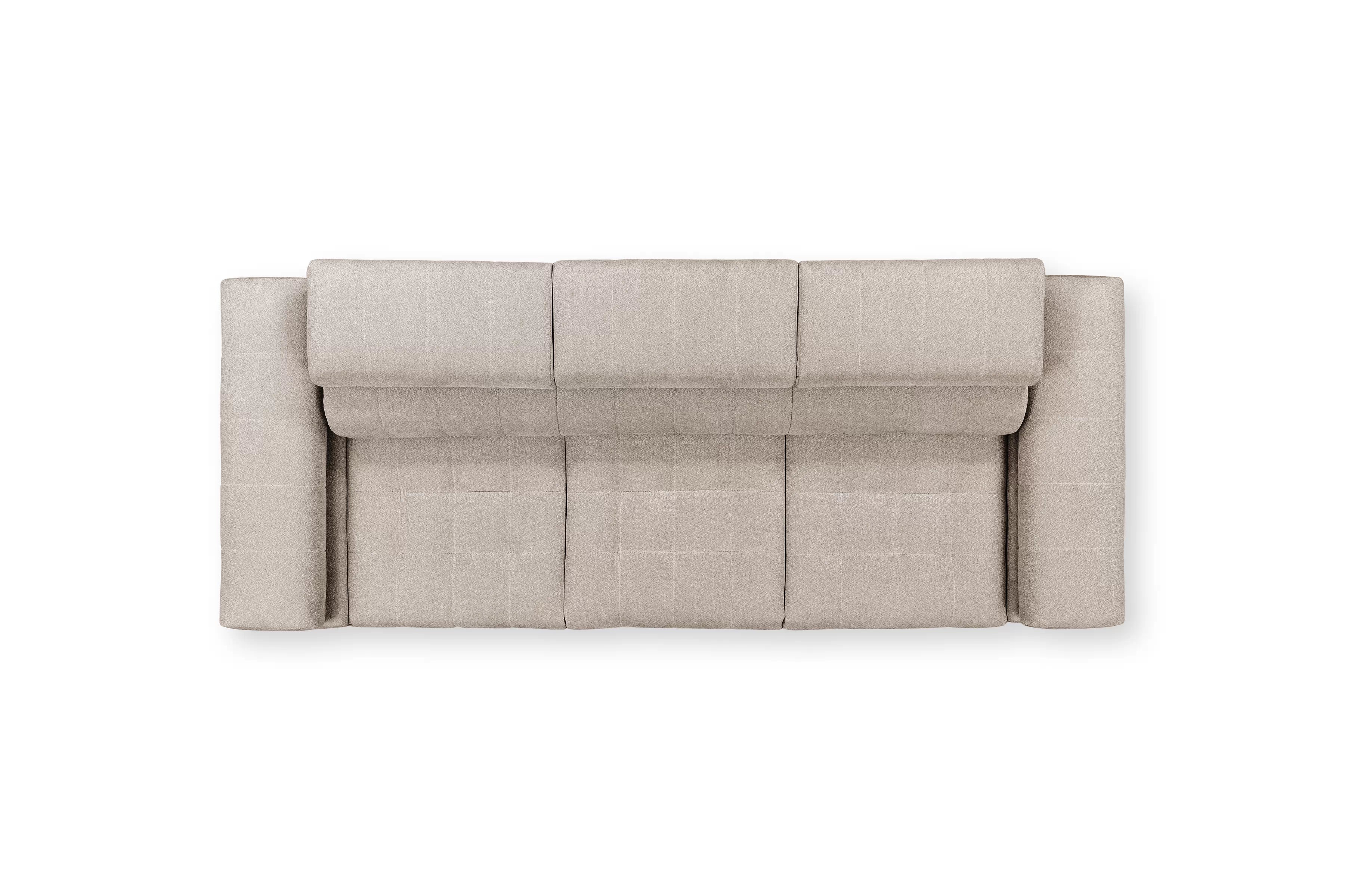 Trojsedák Tyrion s funkciou spania - béžový šenil Vibe 08 Pohovka trojmiestna Tyrion s funkciou spánku - béžový šenil Vibe 08