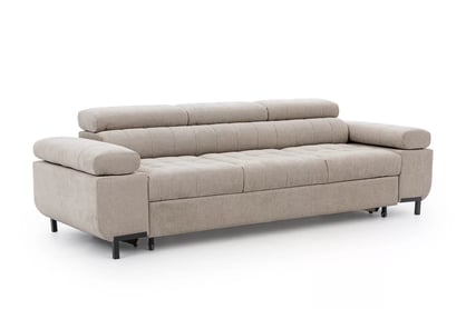 Trojsedák Tyrion s funkciou spania - béžový šenil Vibe 08