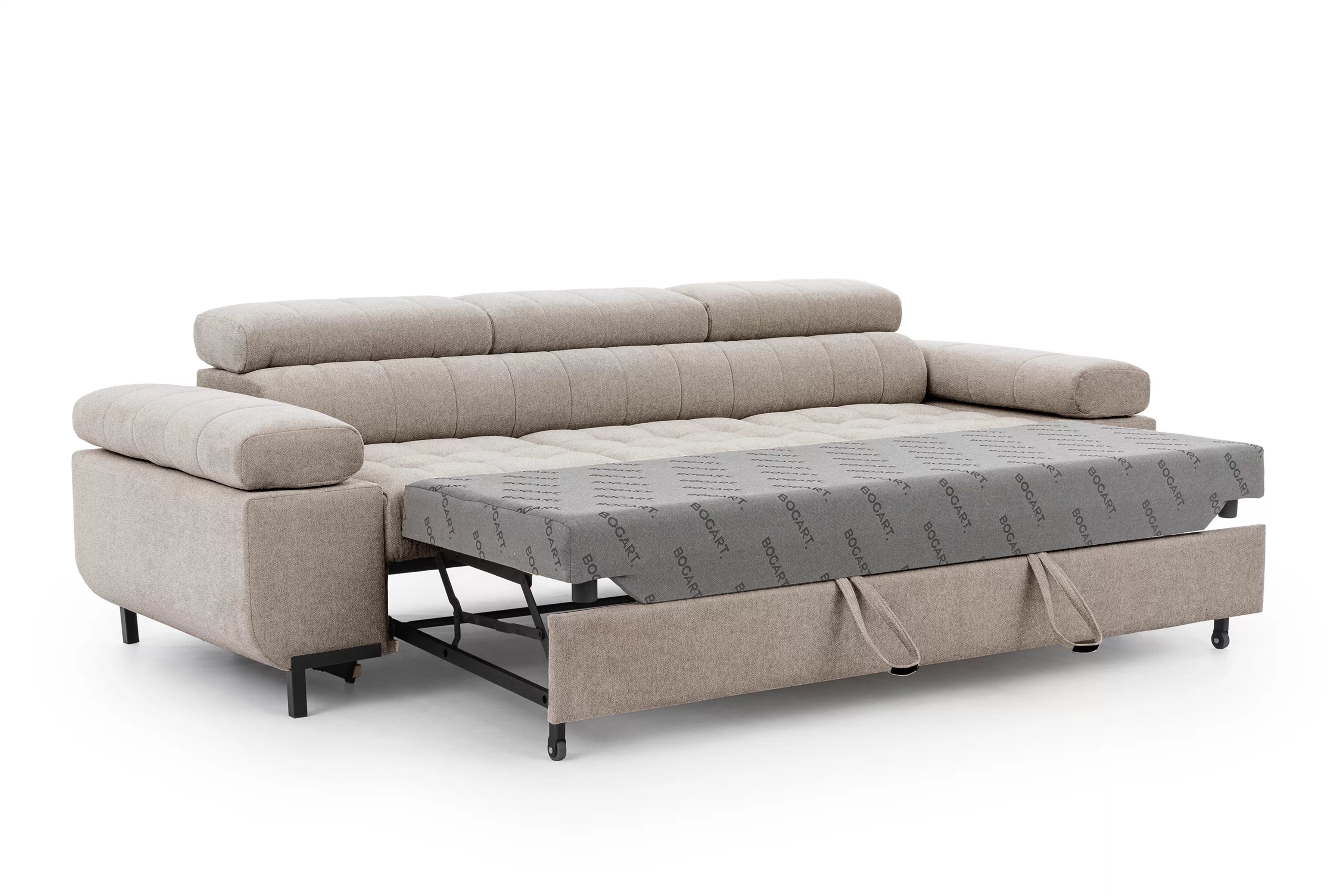 Trojsedák Tyrion s funkciou spania - béžový šenil Vibe 08 Pohovka trojmiestna Tyrion s funkciou spánku - béžový šenil Vibe 08