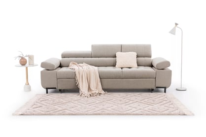 Trojsedák Tyrion s funkciou spania - béžový šenil Vibe 08 Pohovka trojmiestna Tyrion s funkciou spánku - béžový šenil Vibe 08