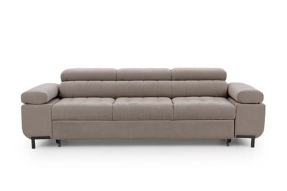 Trojsedák Tyrion s funkciou spania - hnedý šenil Vibe 21 Pohovka trojmiestna Tyrion s funkciou spánku - Hnedý šenil Vibe 21