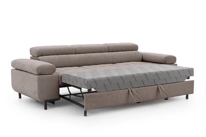 Trojsedák Tyrion s funkciou spania - hnedý šenil Vibe 21 Pohovka trojmiestna Tyrion s funkciou spánku - Hnedý šenil Vibe 21