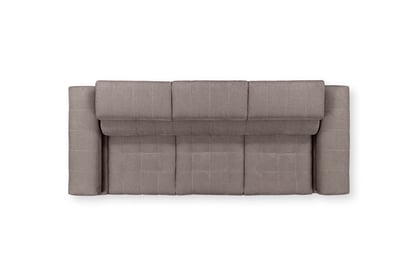 Trojsedák Tyrion s funkciou spania - hnedý šenil Vibe 21 Pohovka trojmiestna Tyrion s funkciou spánku - Hnedý šenil Vibe 21