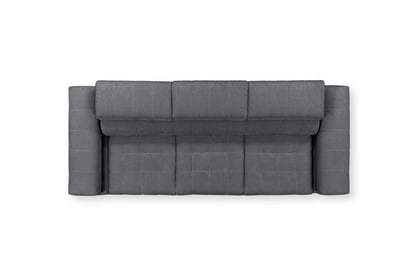 Štvorosová pohovka Tyrion s funkciou spania - sivý šenil Vibe 95 Pohovka trojmiestna Tyrion s funkciou spánku - šedý šenil Vibe 95