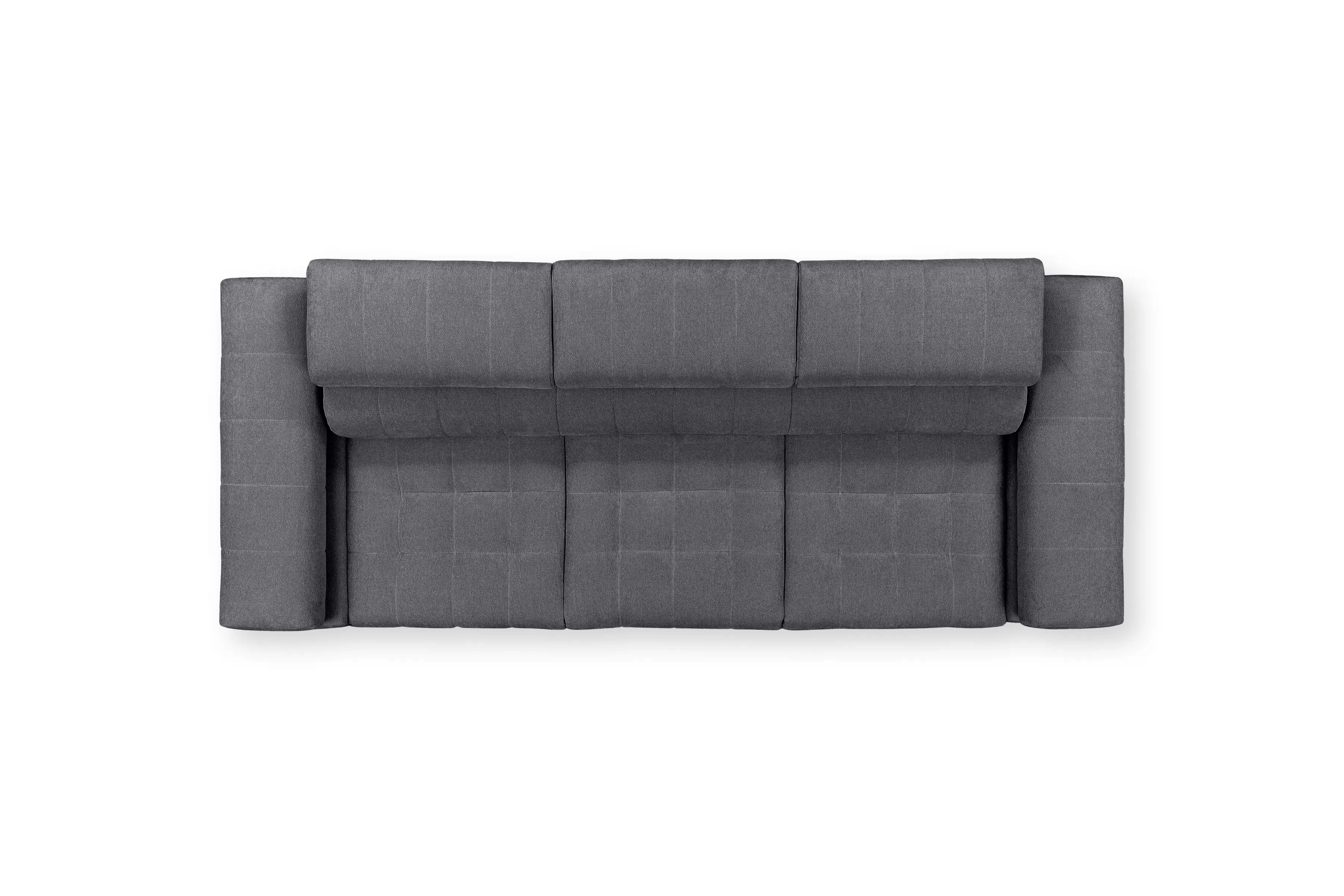 Štvorosová pohovka Tyrion s funkciou spania - sivý šenil Vibe 95 Pohovka trojmiestna Tyrion s funkciou spánku - šedý šenil Vibe 95