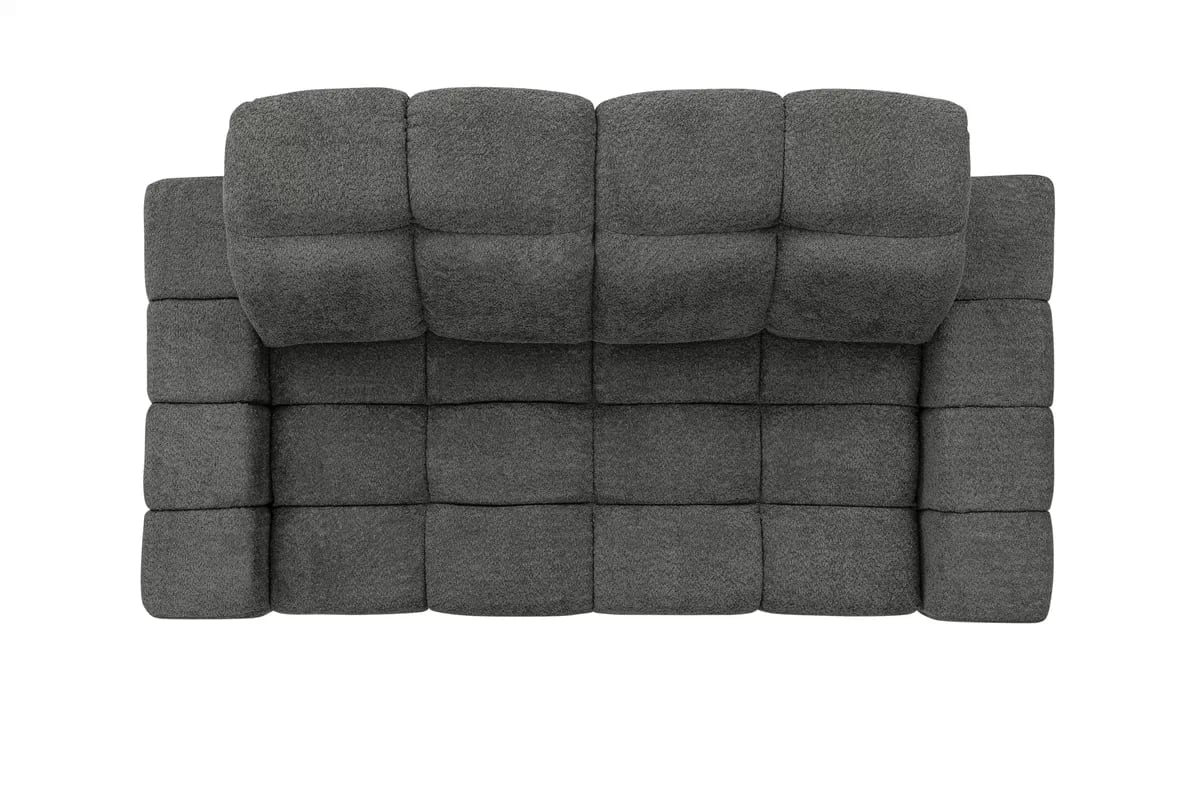 Elektrická trojmístná pohovka Magnelio III - šedá bouclé Catch Me 25 Pohovka třímístná z elektricky wysuwanym sedadlem Magnelio III - šedá boucel Catch Me 25 