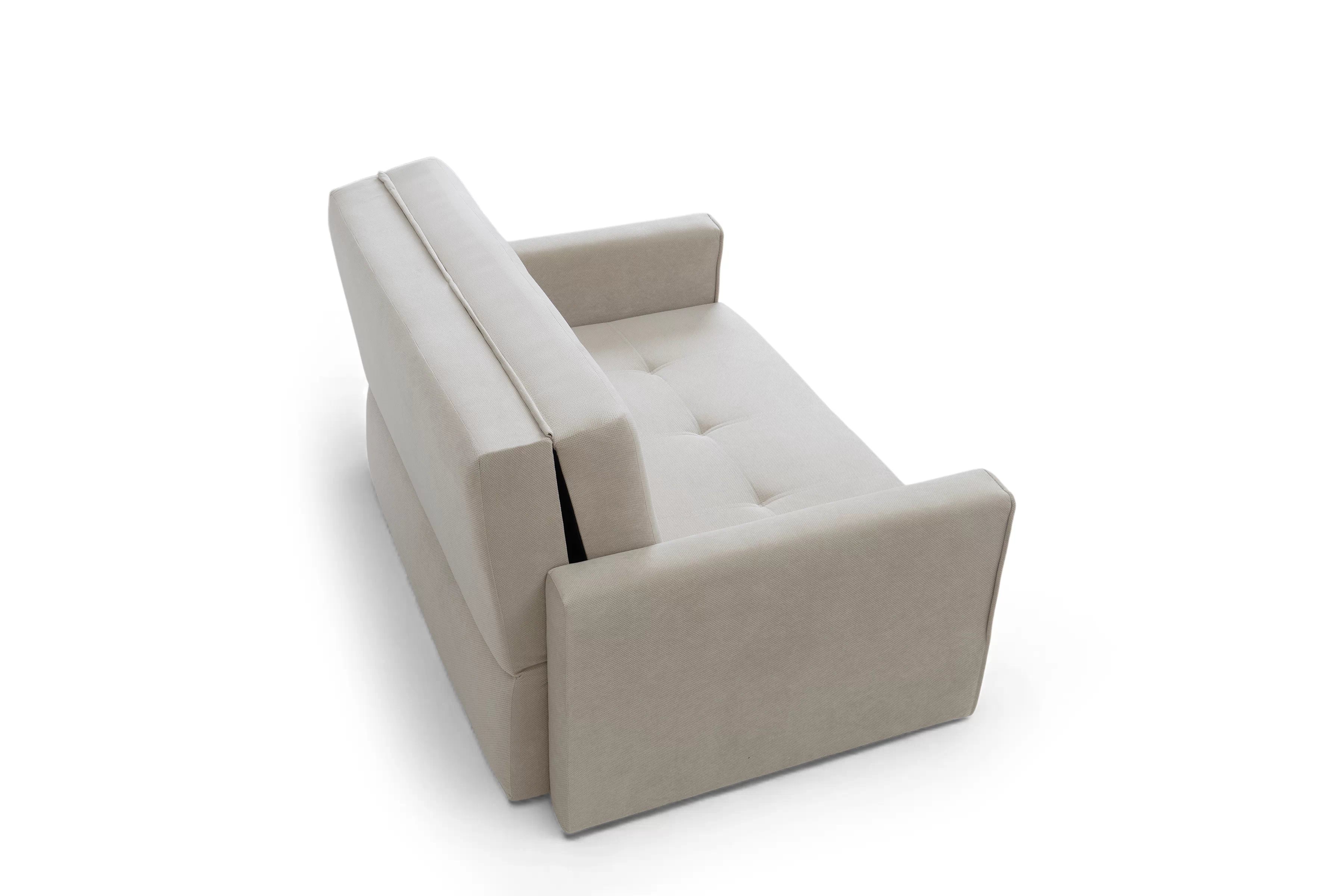 Pohovka rozkládací Aria rozkladana s úložným prostorem- béžová plusz Pretty 03  Pohovka rozkládací Aria rozkladana s úložným prostorem- béžová plusz Pretty 03 