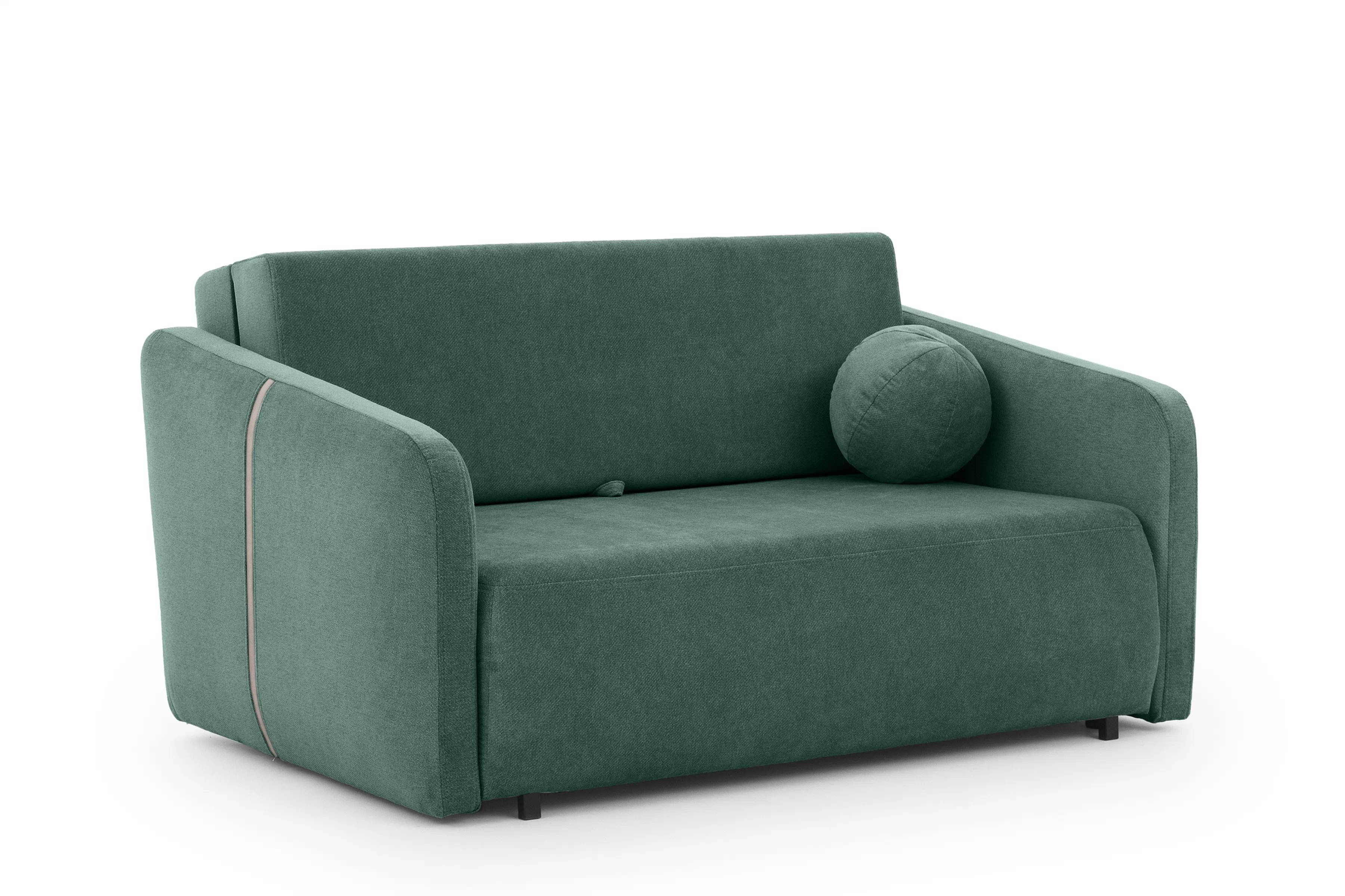 Pohovka Zeldia 105 rozkládací - zelená šenil hydrofobní  Spring 1116 Pohovka Zeldia 105 rozkládací - zelená šenil hydrofobní  Spring 1116