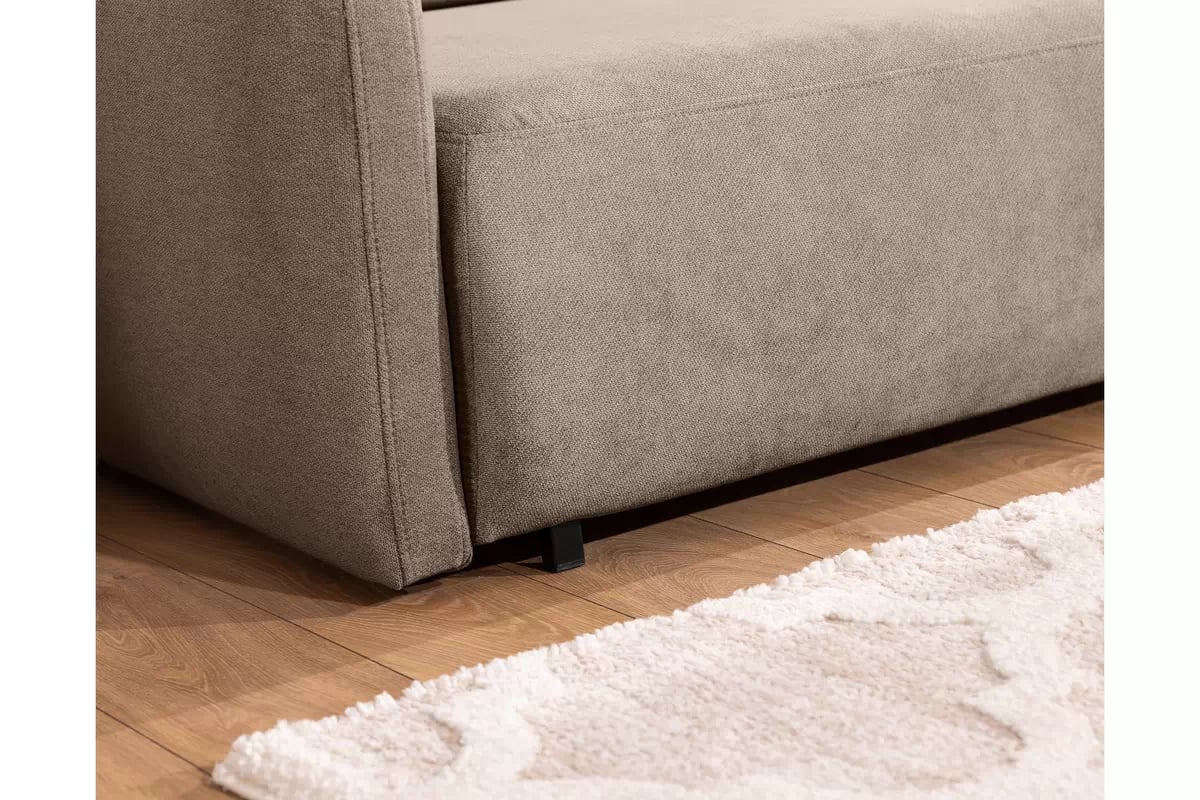 Pohovka Zeldia 135 rozkládací - hnědá šenil hydrofobní  Spring 1110 Pohovka Zeldia 110 rozkládací - hnědá šenil hydrofobní  Spring 1110