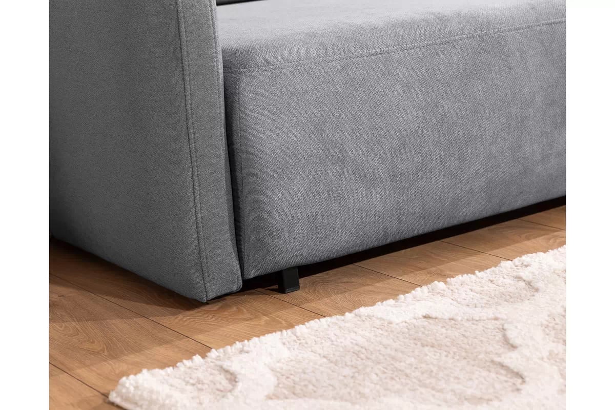 Pohovka Zeldia 135 rozkládací - šedá šenil hydrofobní  Spring 1102 Pohovka Zeldia 110 rozkládací - šedá šenil hydrofobní  Spring 1102