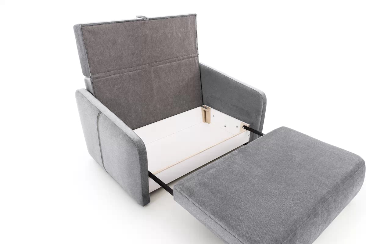 Pohovka Zeldia 135 rozkládací - šedá šenil hydrofobní  Spring 1102 Pohovka Zeldia 110 rozkládací - šedá šenil hydrofobní  Spring 1102