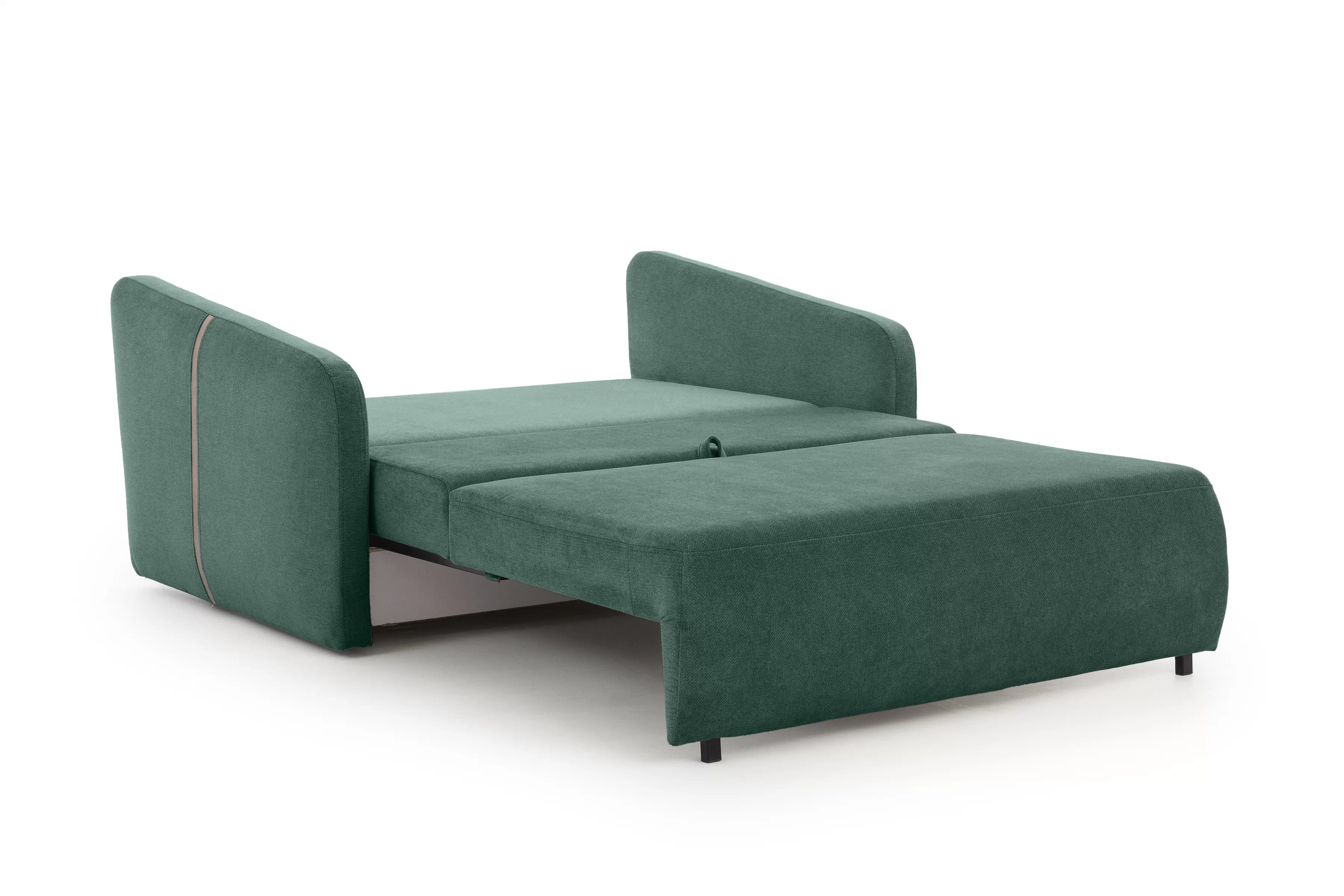 Pohovka Zeldia 135 rozkládací - zelená šenil hydrofobní  Spring 1116 Pohovka Zeldia 110 rozkládací - zelená šenil hydrofobní  Spring 1116