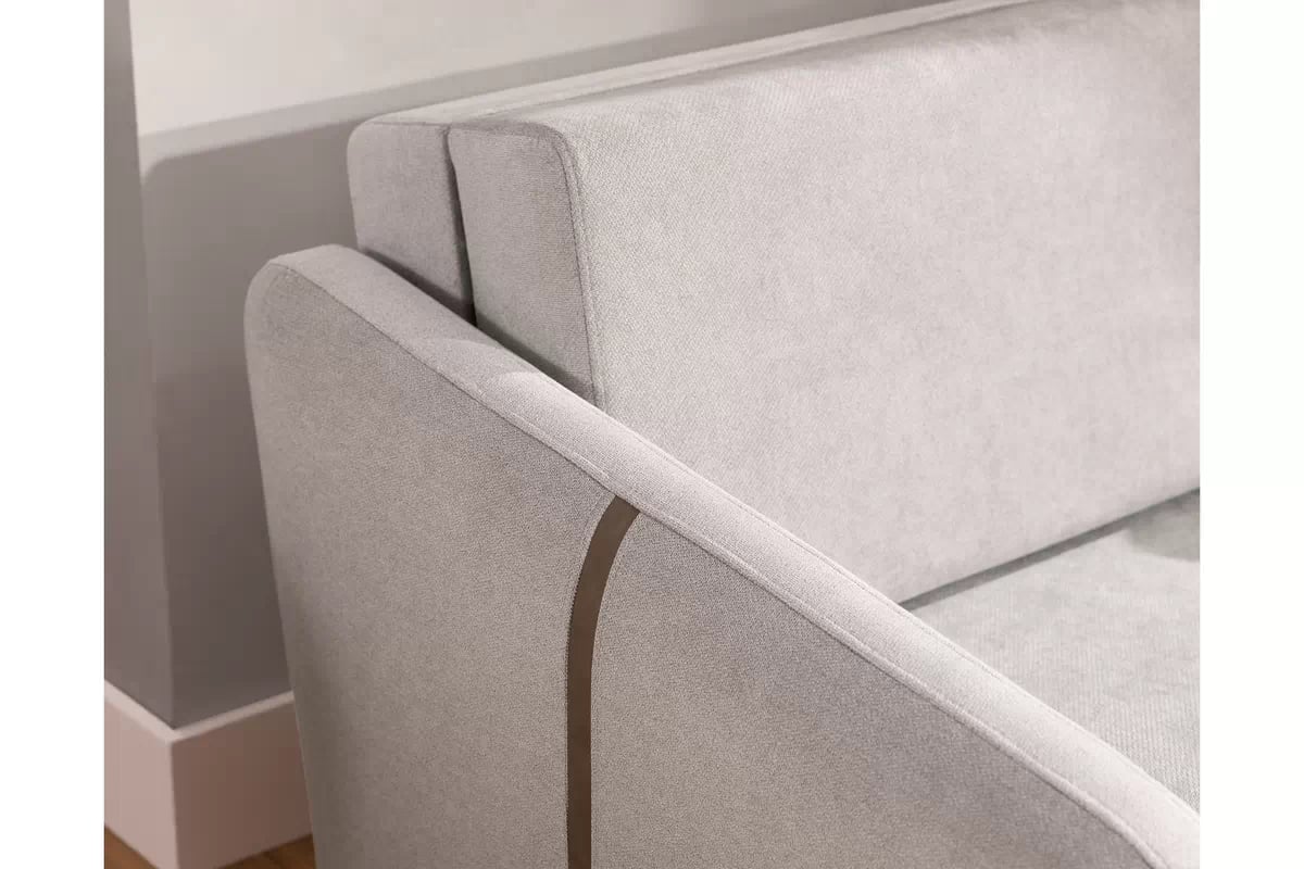 Pohovka Zeldia 155 s funkciou spánku - jasno šedý šenil hydrofobowy Spring 1104 Pohovka Zeldia 130 s funkciou spania - jasno šedý šenil hydrofobowy Spring 1104