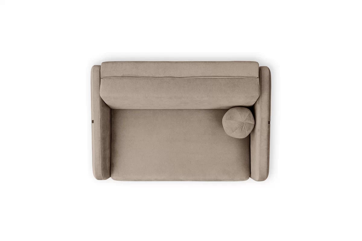 Pohovka Zeldia 155 s funkciou spánku - Hnedý šenil hydrofobowy Spring 1110 Pohovka Zeldia 130 s funkciou spania - Hnedý šenil hydrofobowy Spring 1110