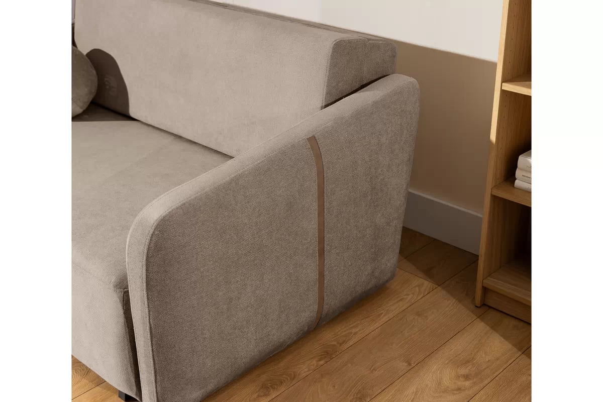 Pohovka Zeldia 105 rozkládací - hnědá šenil hydrofobní  Spring 1110 Pohovka Zeldia 80 rozkládací - hnědá šenil hydrofobní  Spring 1110