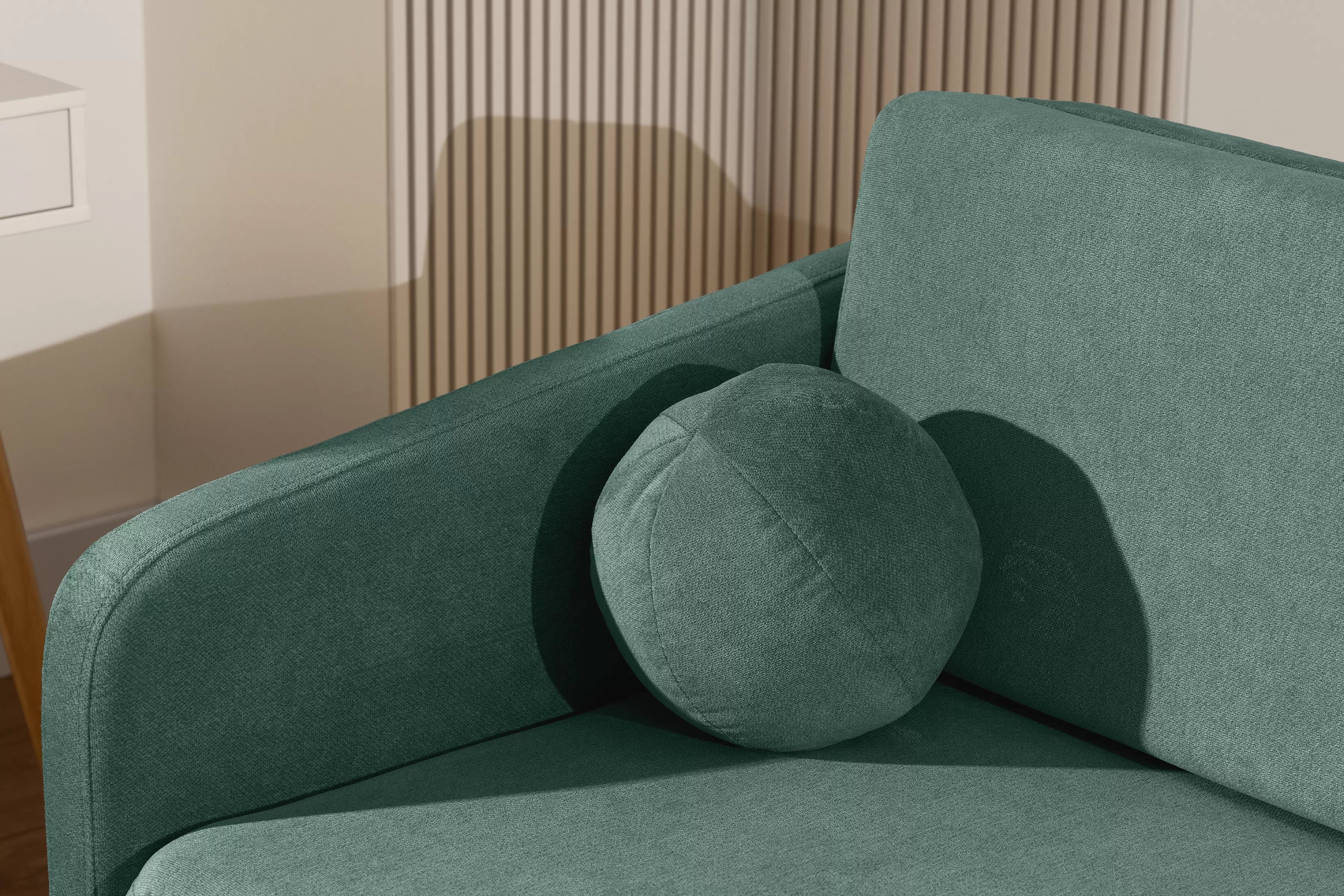 Pohovka Zeldia 105 rozkládací - zelená šenil hydrofobní  Spring 1116 Pohovka Zeldia 80 rozkládací - zelená šenil hydrofobní  Spring 1116