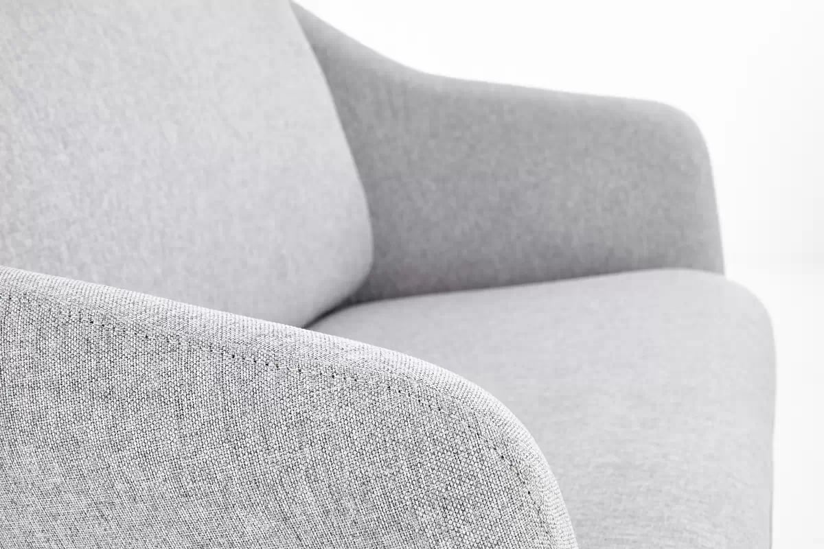 Dvojpohovka Pelinio - svetlošedá / čierna soft 2 xl Gauč wypoczynkowa podwojna Čierny Rošt, svetlý popol