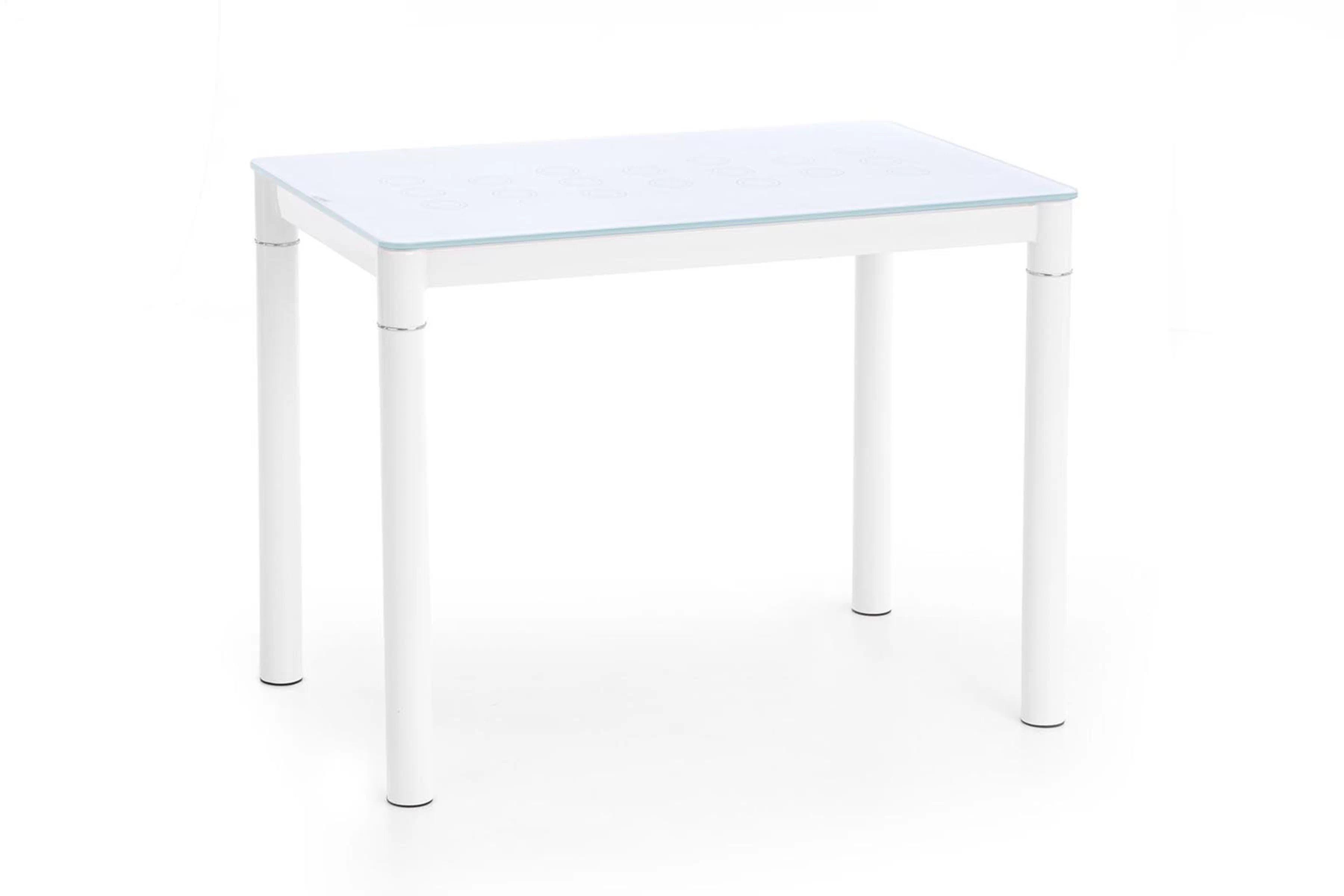 Biely stôl Argus 100x60 cm - mliečny Stôl Argus 100x60 cm - mliečny / Biely