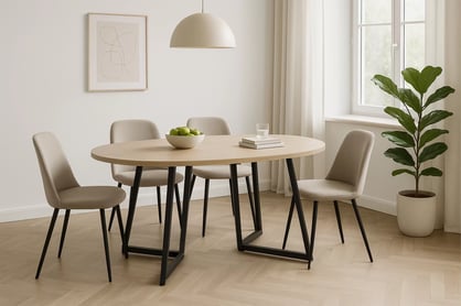Rozkladací jedálenský stôl Cedrus 105-160x105 cm - dub vinceza Stôl Cedrus 105/160 cm loftowy rozkladany - Dub vinceza
