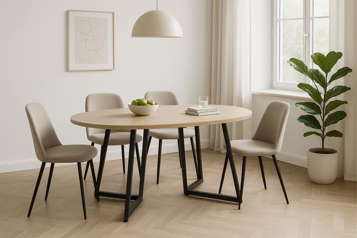 Rozkladací jedálenský stôl Cedrus 105-160x105 cm - dub vinceza Stôl Cedrus 105/160 cm loftowy rozkladany - Dub vinceza