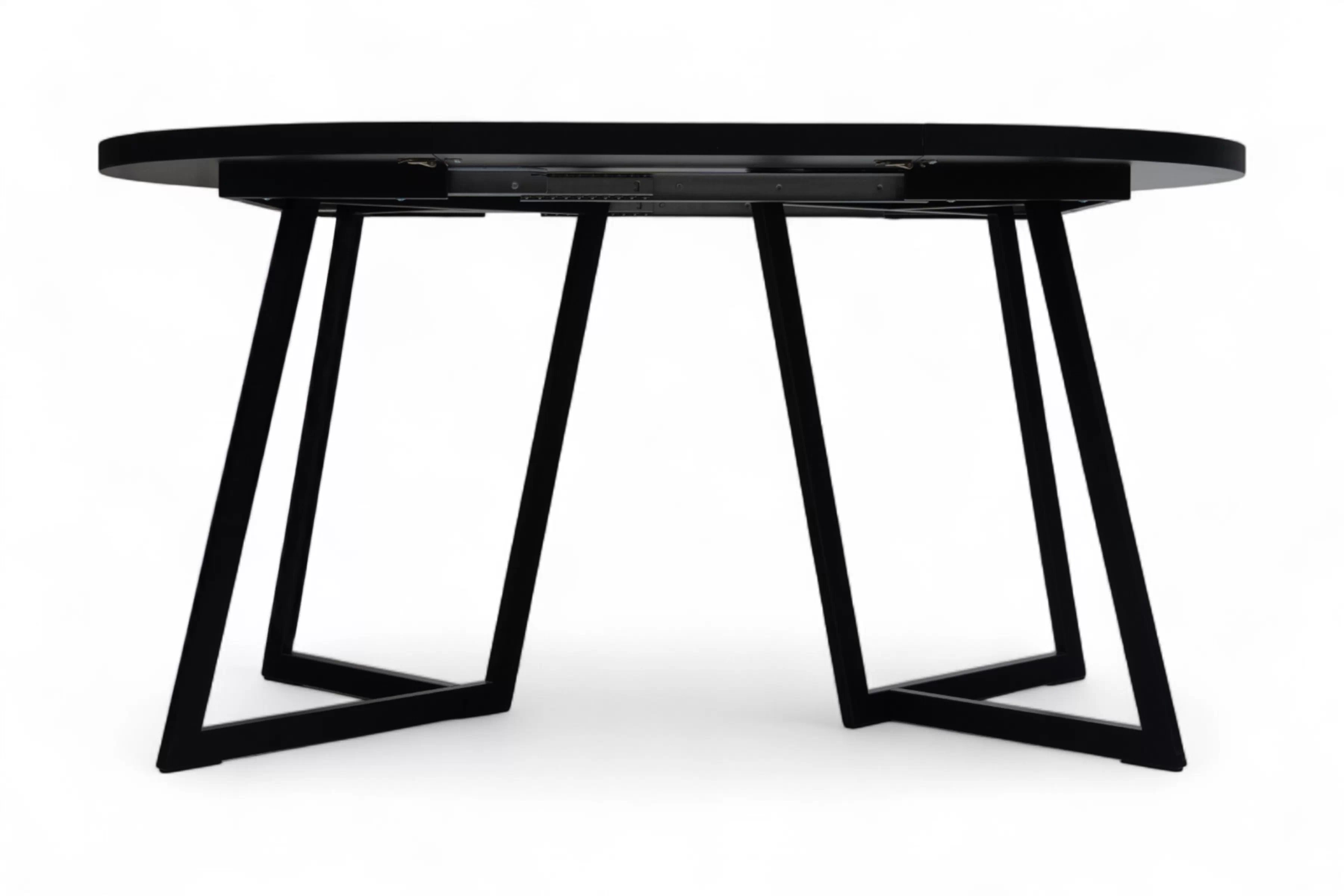 Rozkládací jídelní stůl Cedrus Rozeta 105-160 cm - dub belmont / černá Stůl Cedrus 105 cm loftový rozkladany - dub belmont