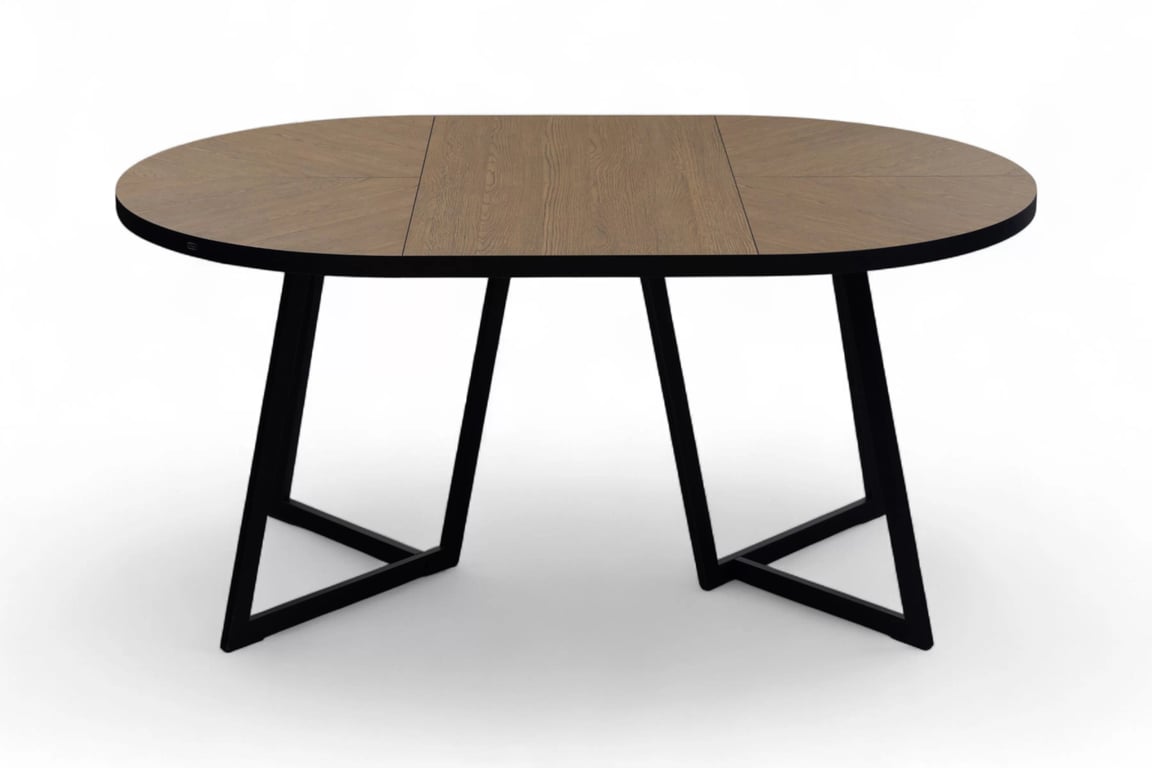 Cedrus Rozeta bővíthető loft étkezőasztal 105/160 cm - belmont tölgy / fekete Stol Cedrus 105 cm loft rozkladany - dab belmont